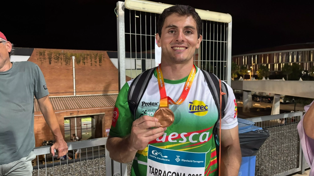 Jorge Franco, con la medalla de bronce en el Campeonato de España en Tarragona