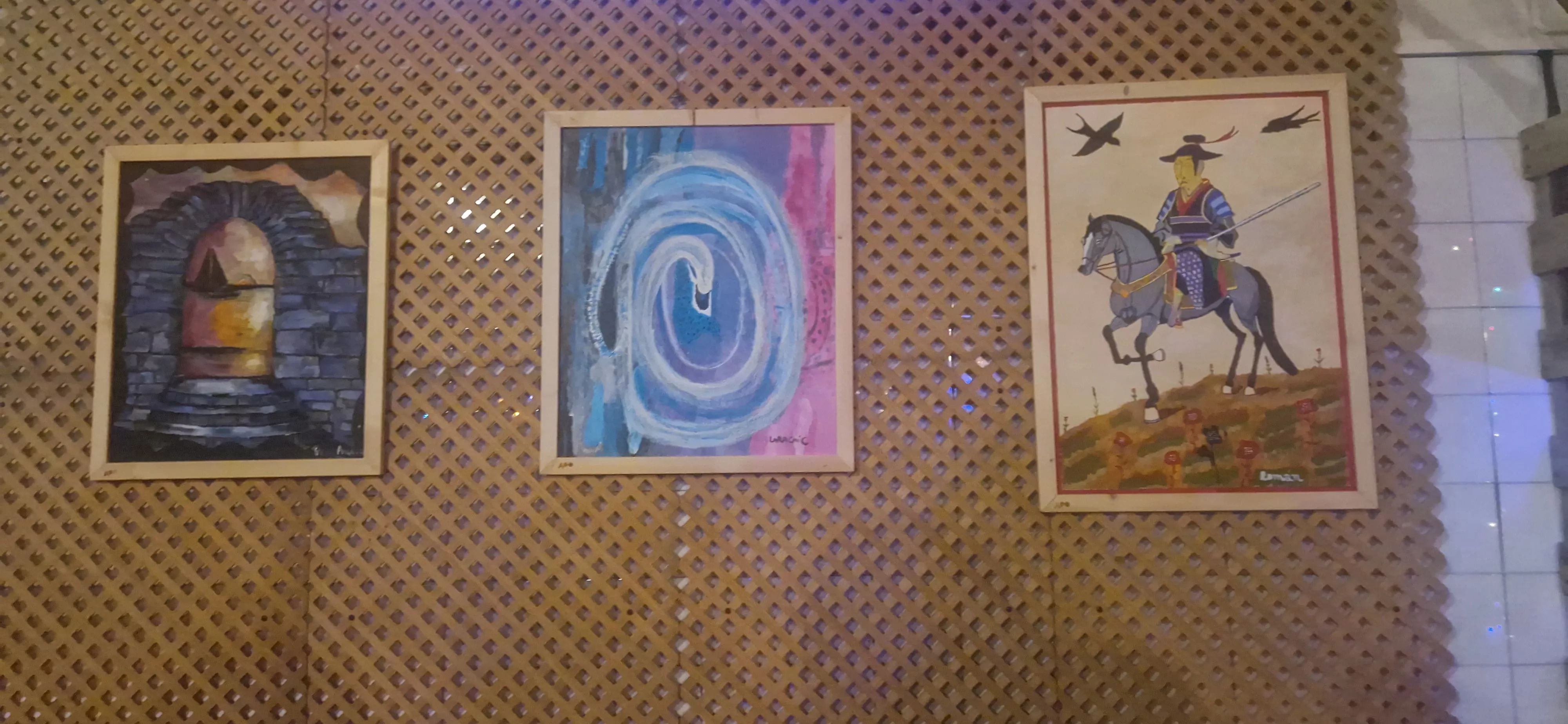 Exposición del taller de pintura de Asapme en la Catalítica. Foto Myriam Martínez