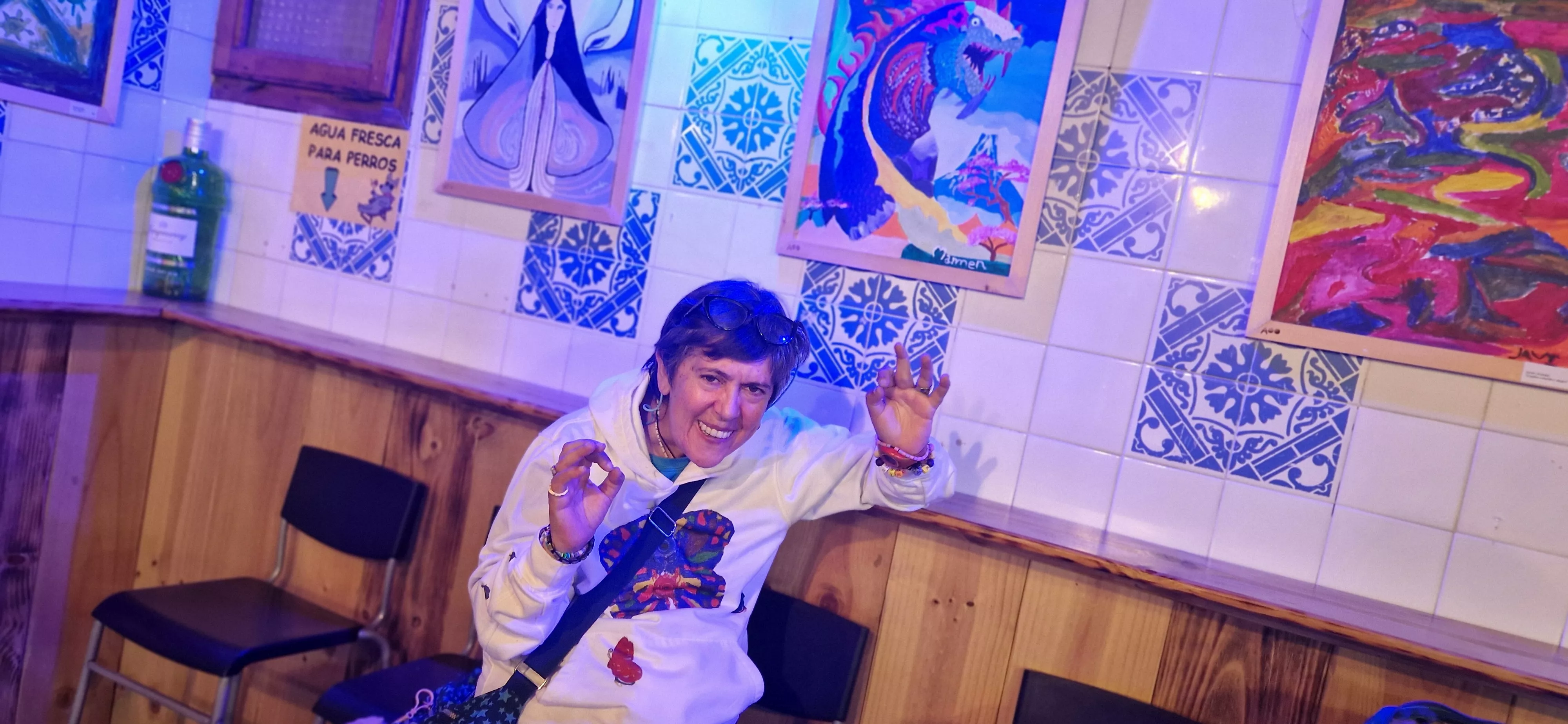 Exposición del taller de pintura de Asapme en la Catalítica. Foto Myriam Martínez