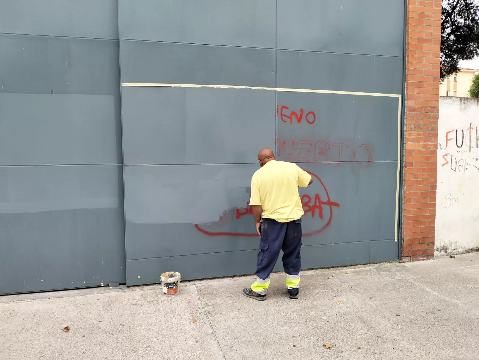 Espacios de Huesca que se han limpiado de grafitis.