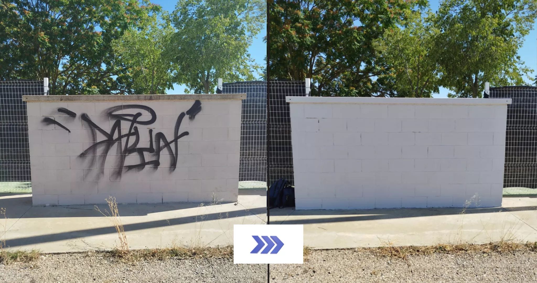 Espacios de Huesca que se han limpiado de grafitis.