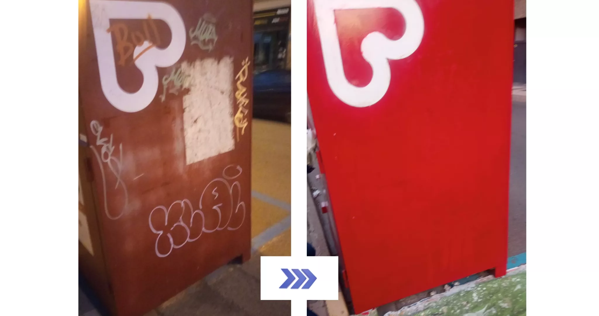 Espacios de Huesca que se han limpiado de grafitis.