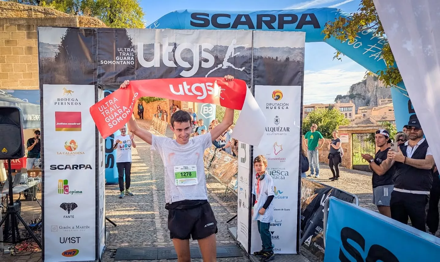 Álvaro Osanz, ganador del Trail del Vero