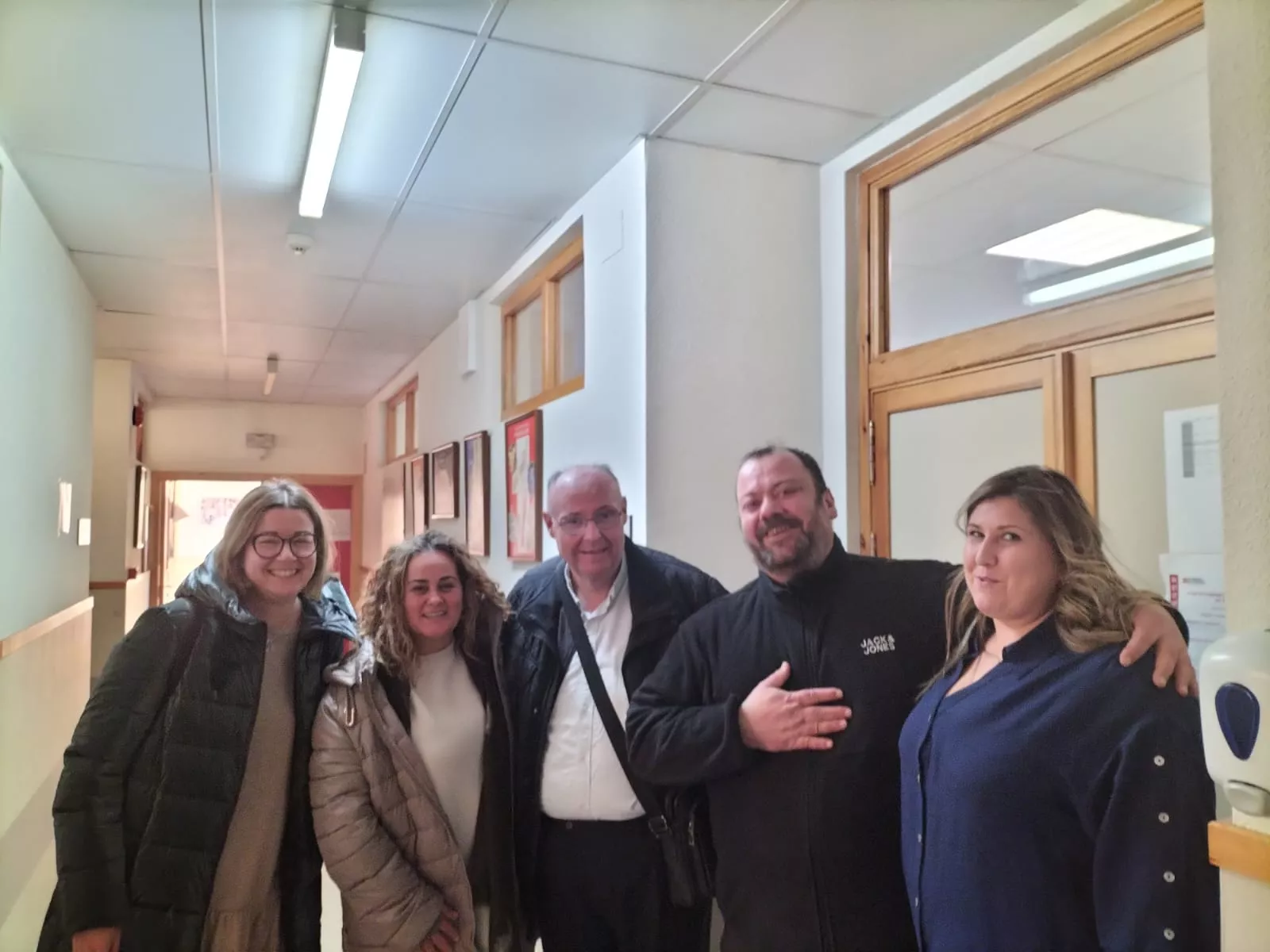 Guti, segundo por la derecha,on compañeros en la Escuela