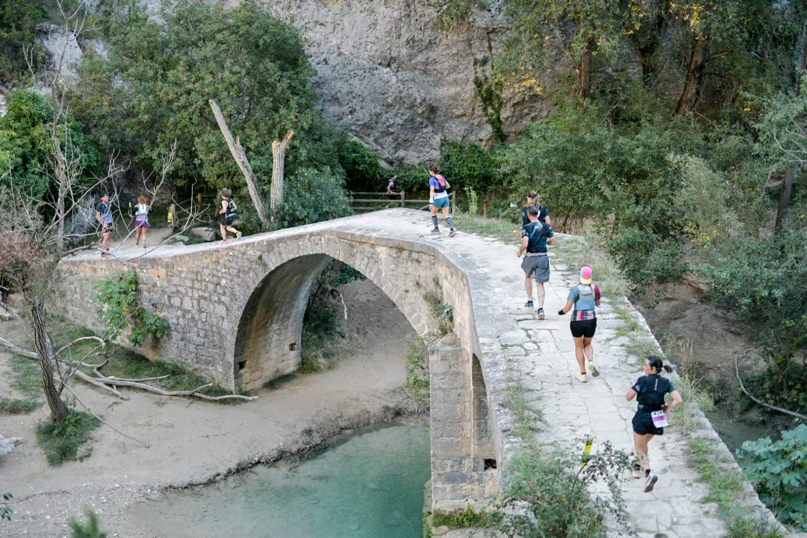 Imágenes del Trail Alquézar Rosado del domingo. Foto: Quim Farrero
