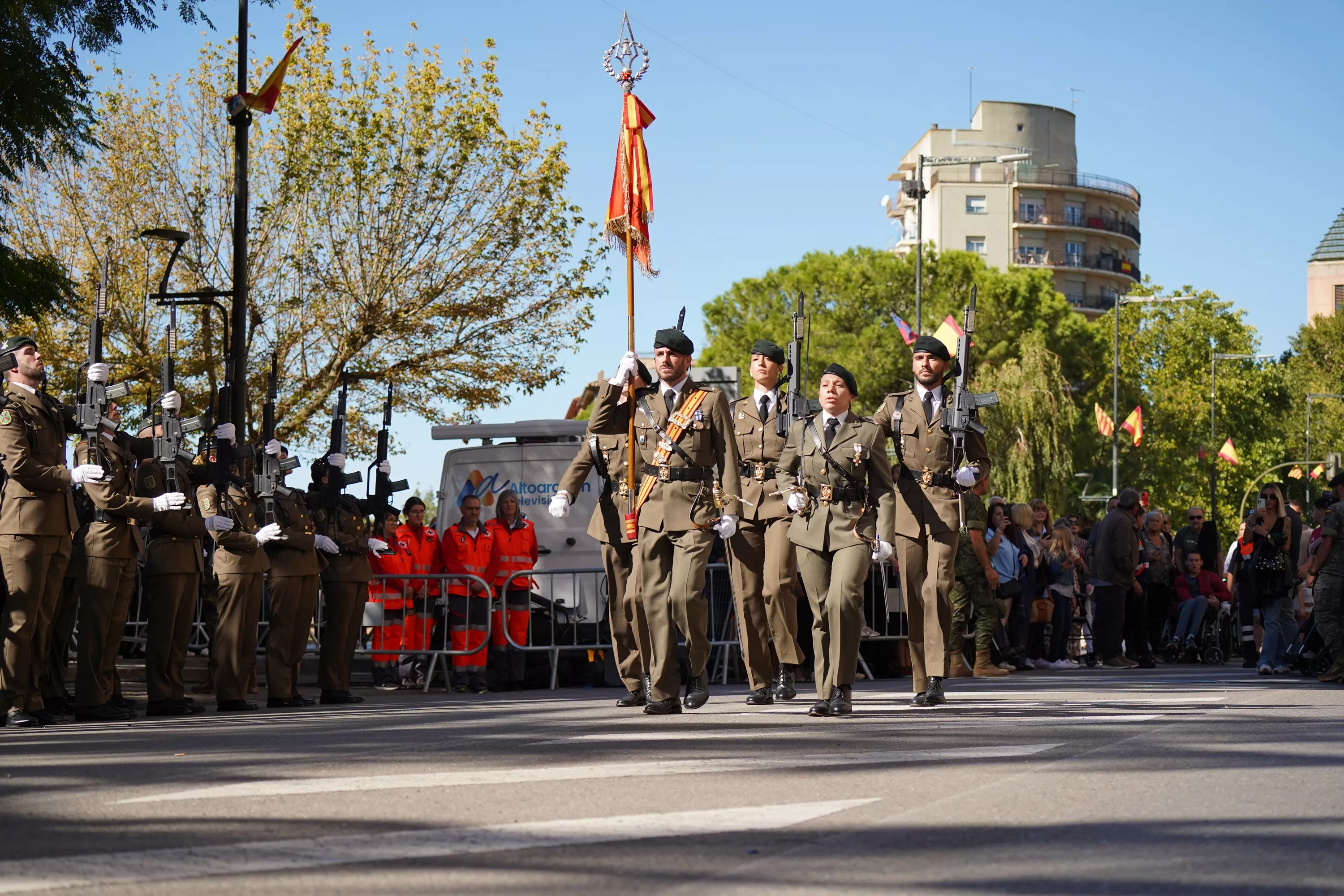 Jura de Bandera de 220 ciudadanos en Monzón. Foto Rebeca Ruiz