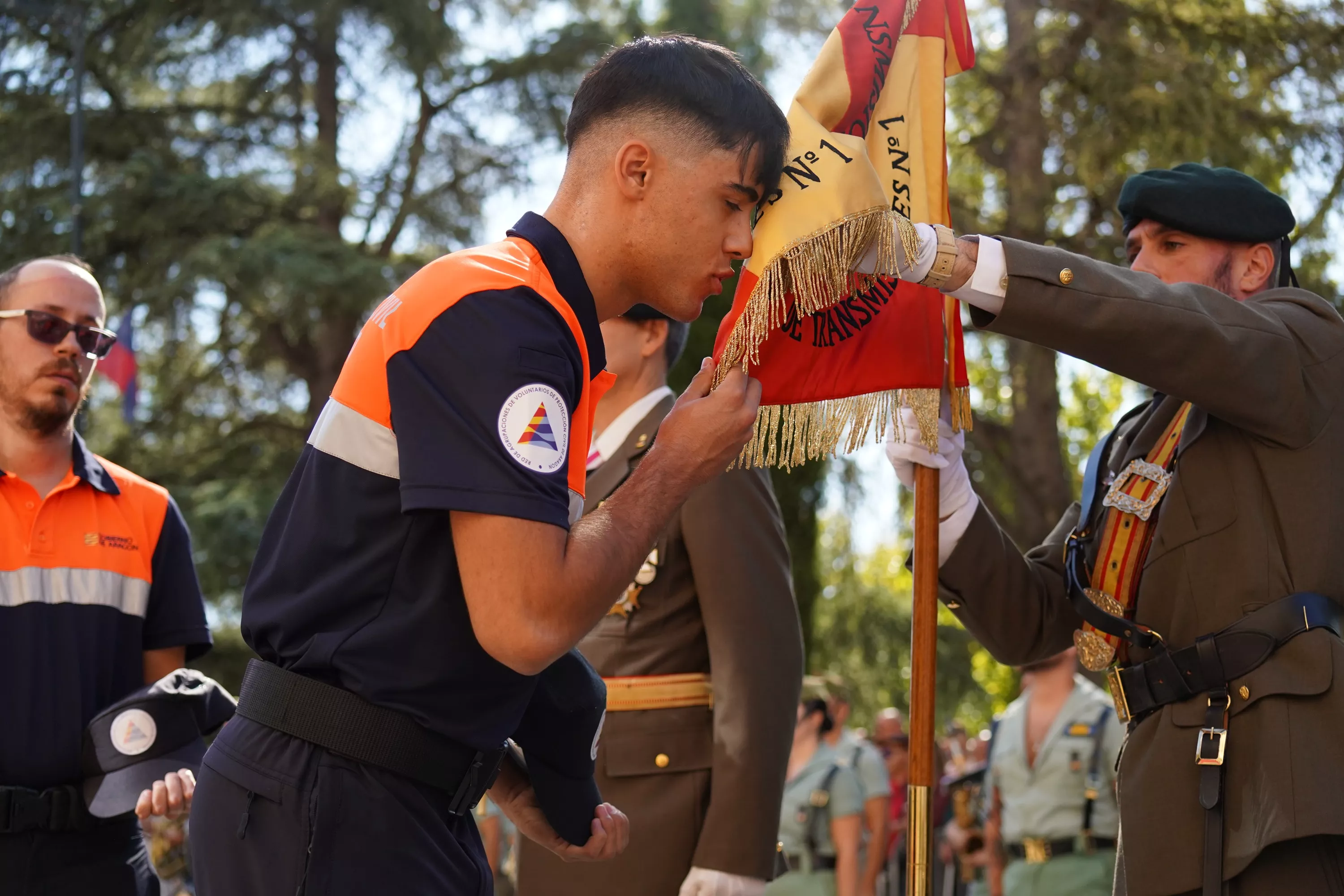 Jura de Bandera de 220 ciudadanos en Monzón. Foto Rebeca Ruiz