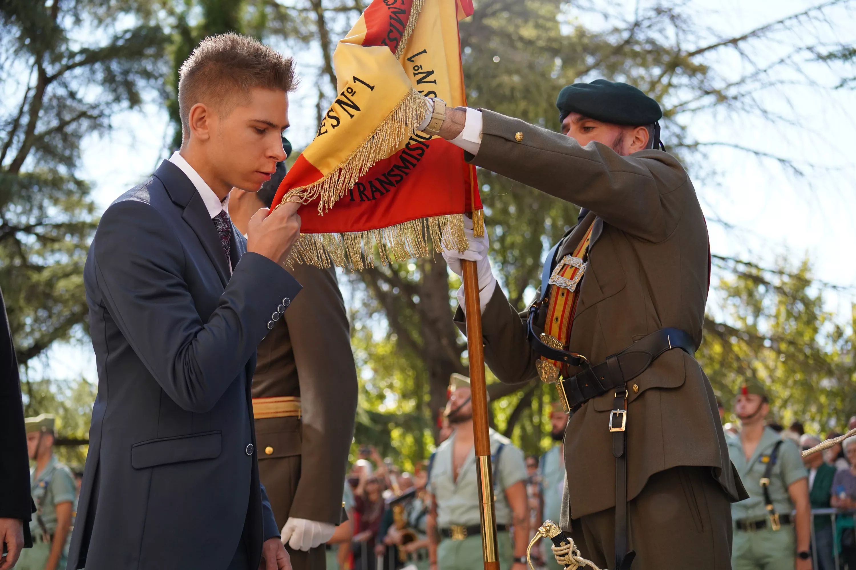 Jura de Bandera de 220 ciudadanos en Monzón. Foto Rebeca Ruiz