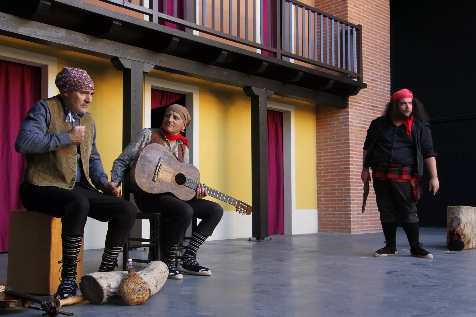 El bandido Cucaracha y sus compinches en el Corral de Comedias de Robres. Foto Carlos Neofato