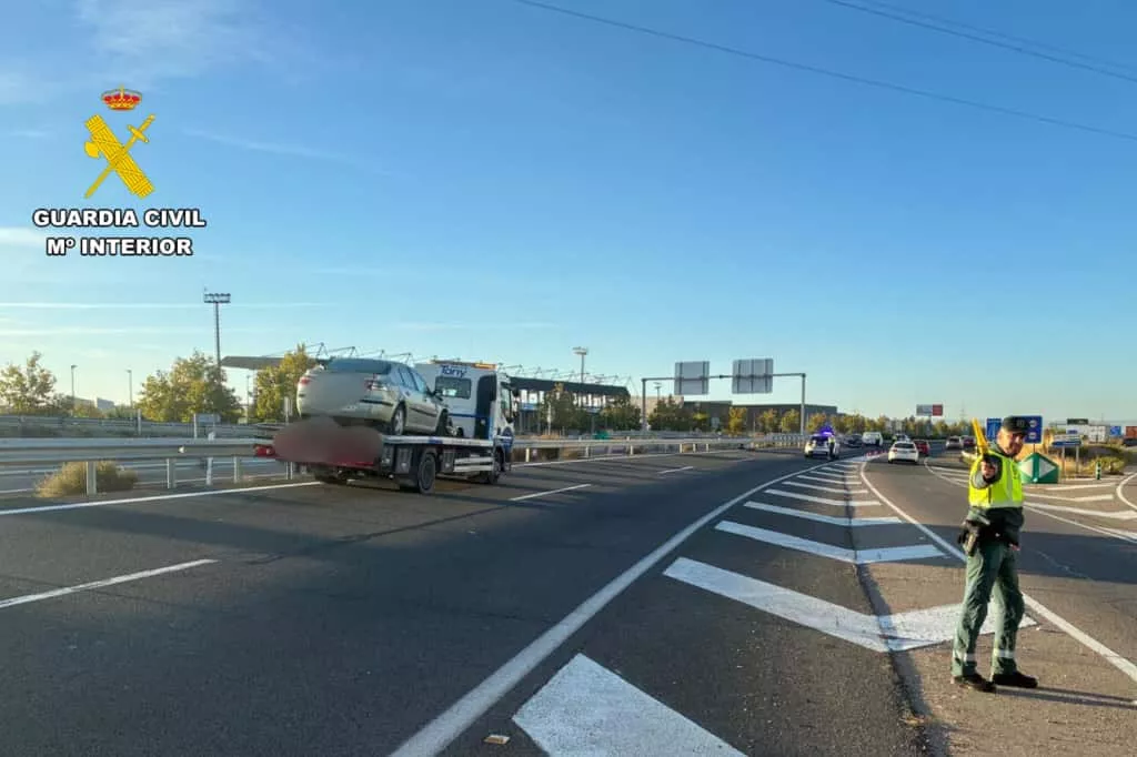 Seis heridos leves en un accidente múltiple en la A-23