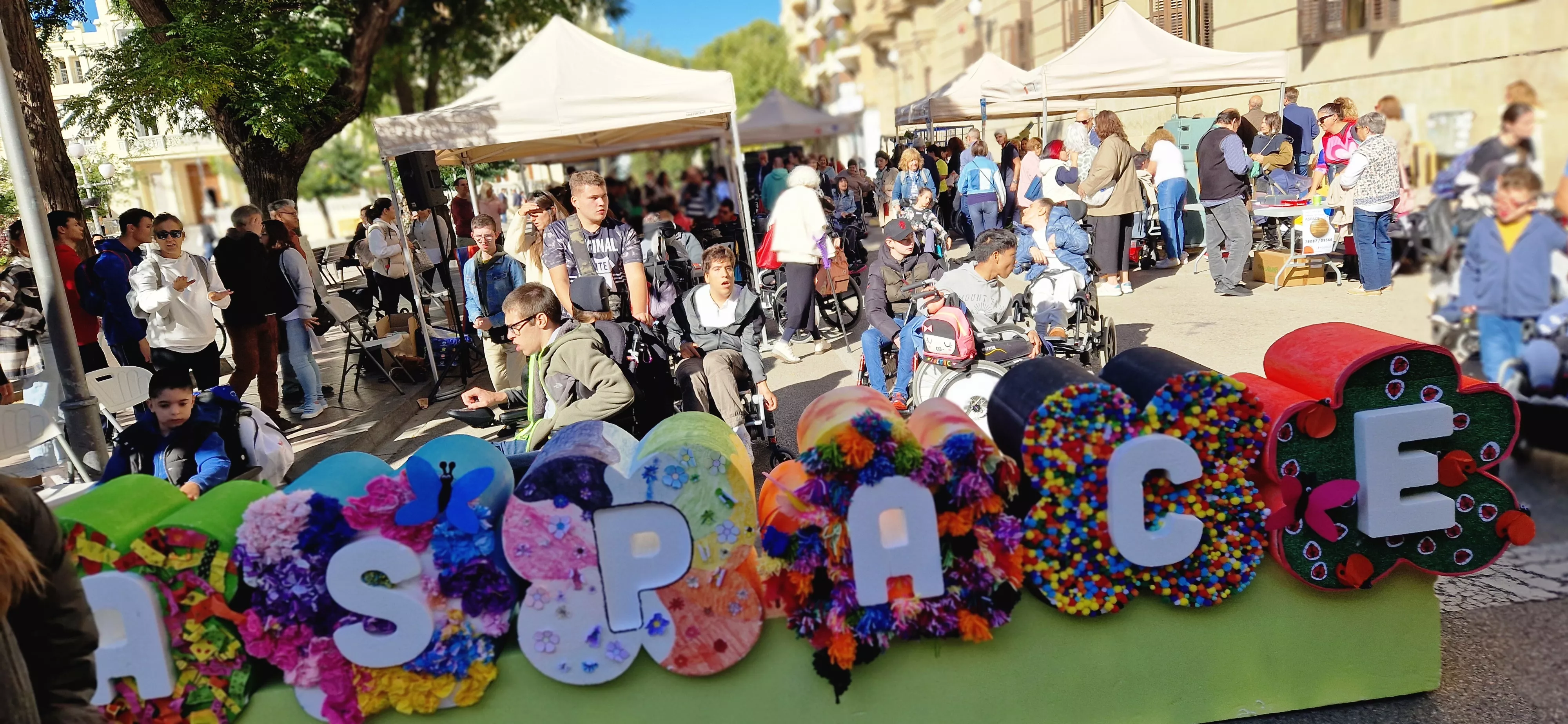 Día Mundial de la Parálisis Cerebral en Huesca. Foto Myriam Martínez