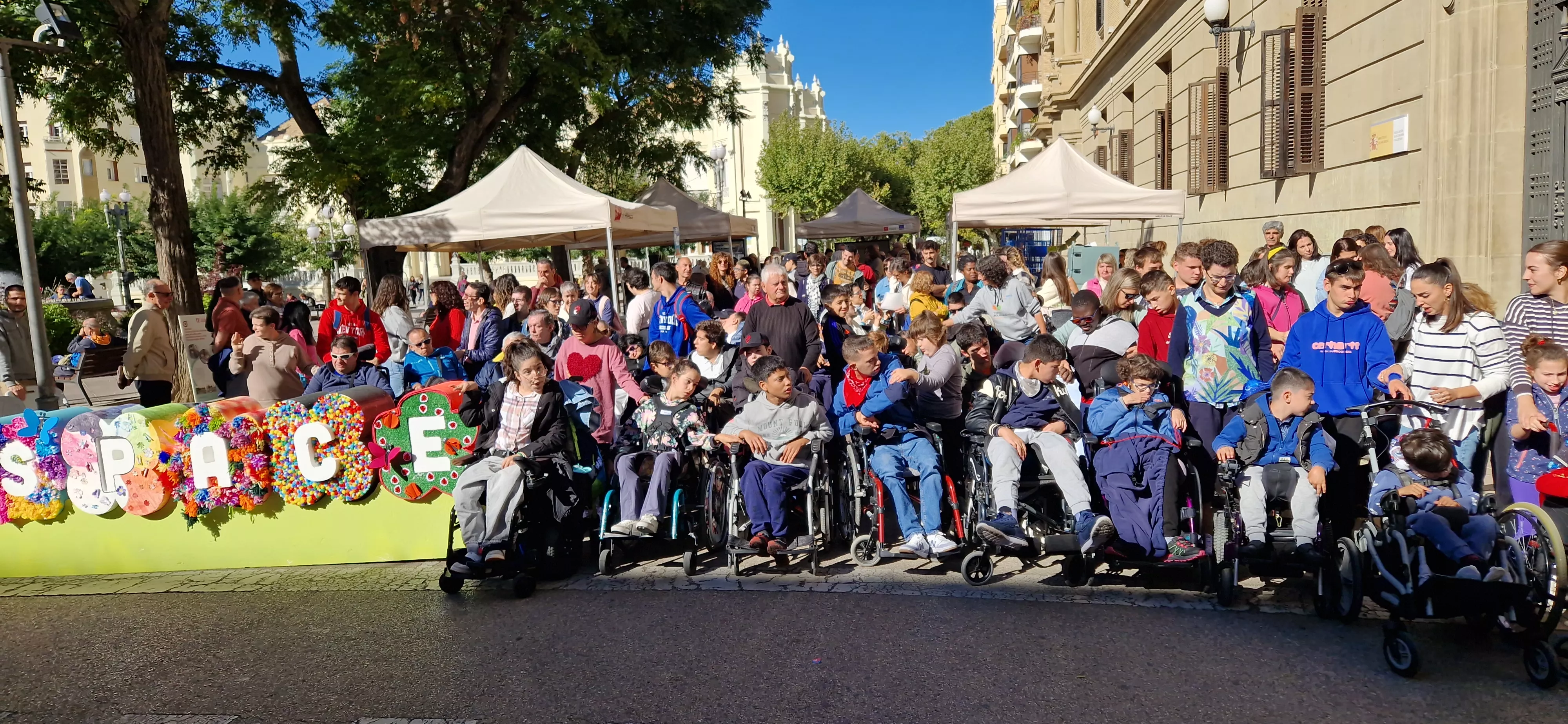 Día Mundial de la Parálisis Cerebral en Huesca. Foto Myriam Martínez