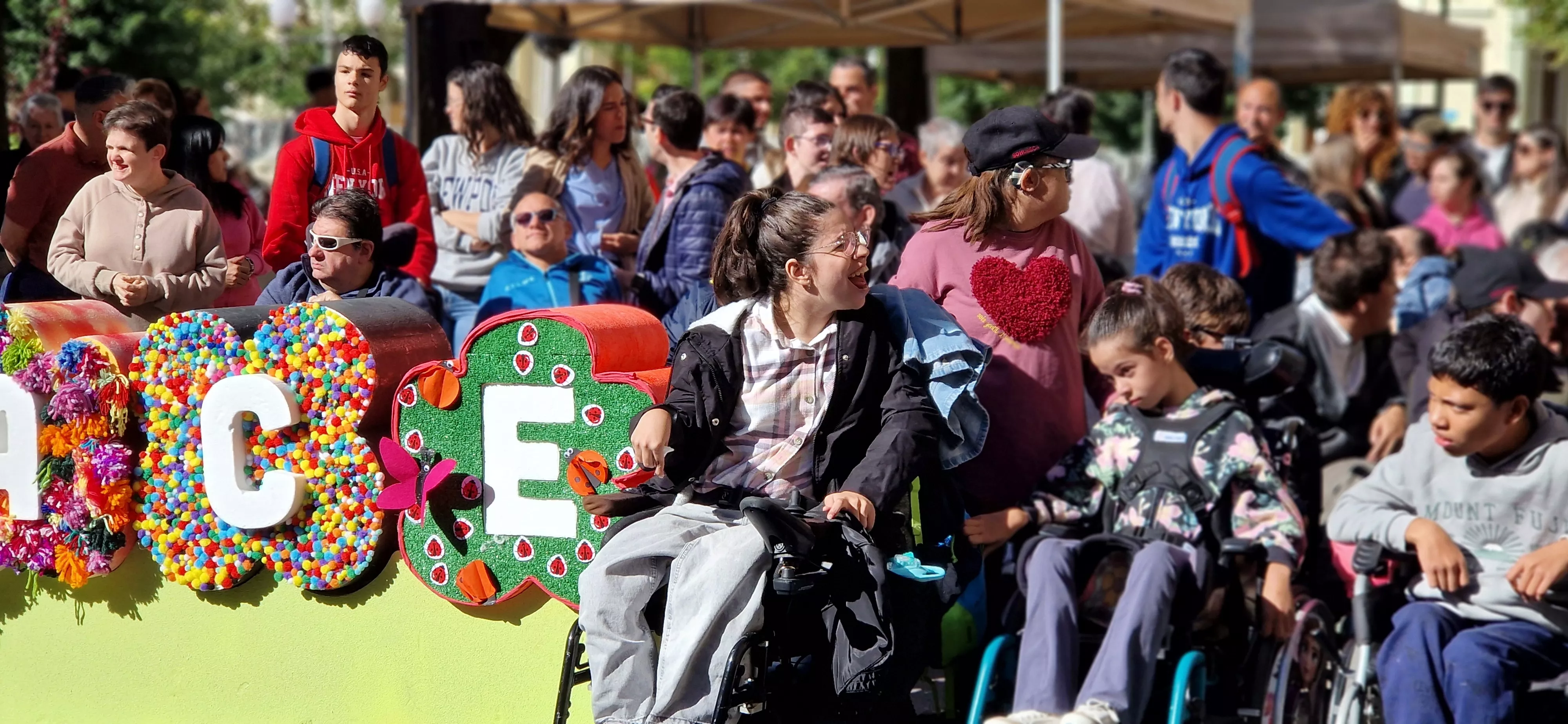 Día Mundial de la Parálisis Cerebral en Huesca. Foto Myriam Martínez