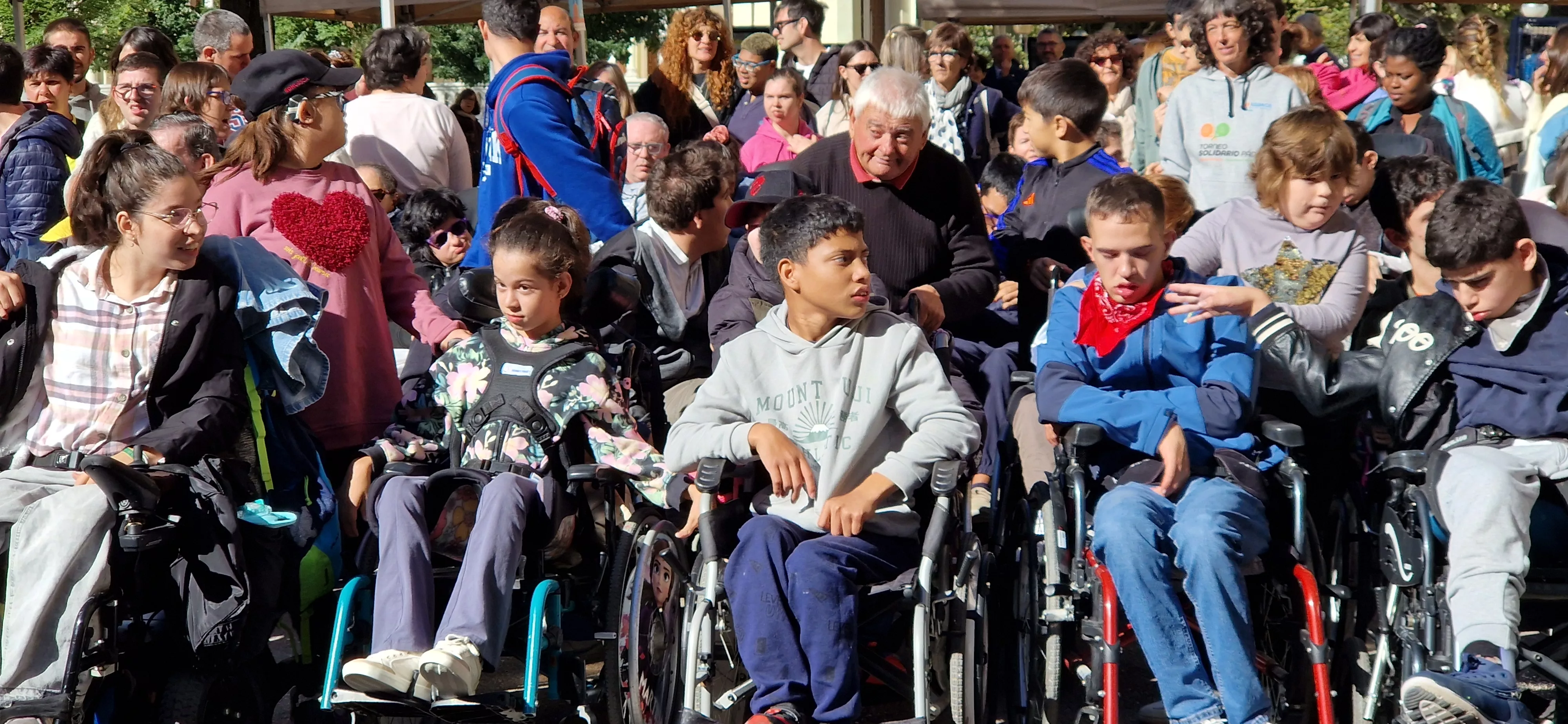 Día Mundial de la Parálisis Cerebral en Huesca. Foto Myriam Martínez