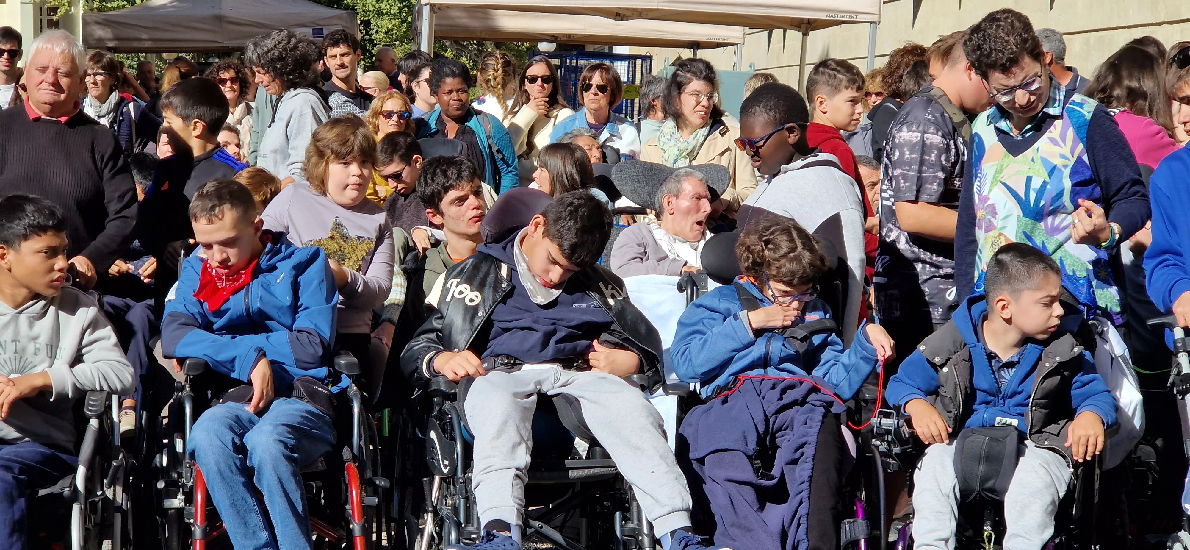 Día Mundial de la Parálisis Cerebral en Huesca. Foto Myriam Martínez