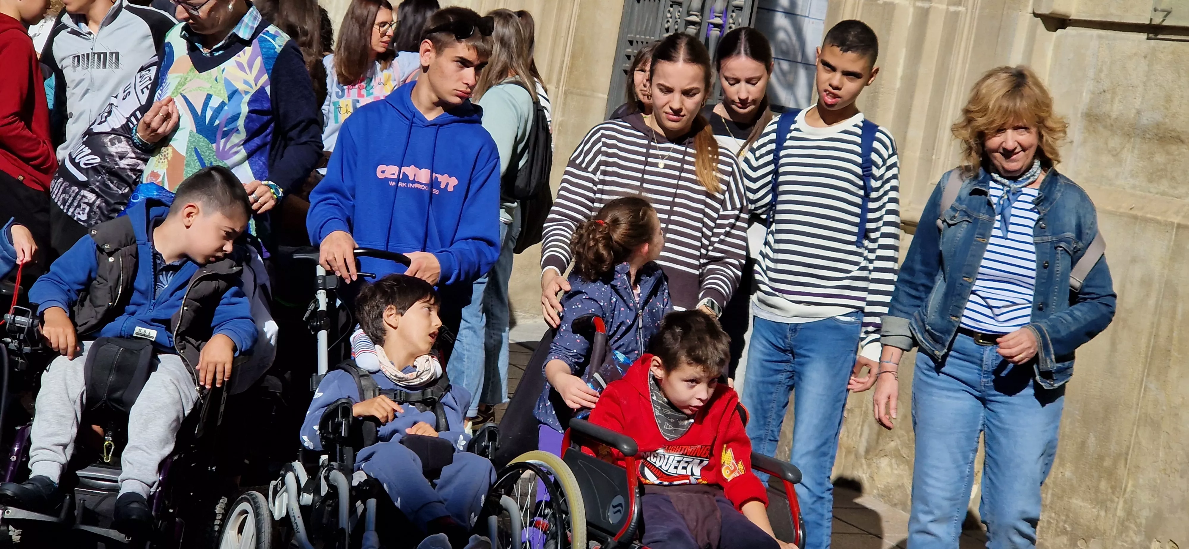 Día Mundial de la Parálisis Cerebral en Huesca. Foto Myriam Martínez