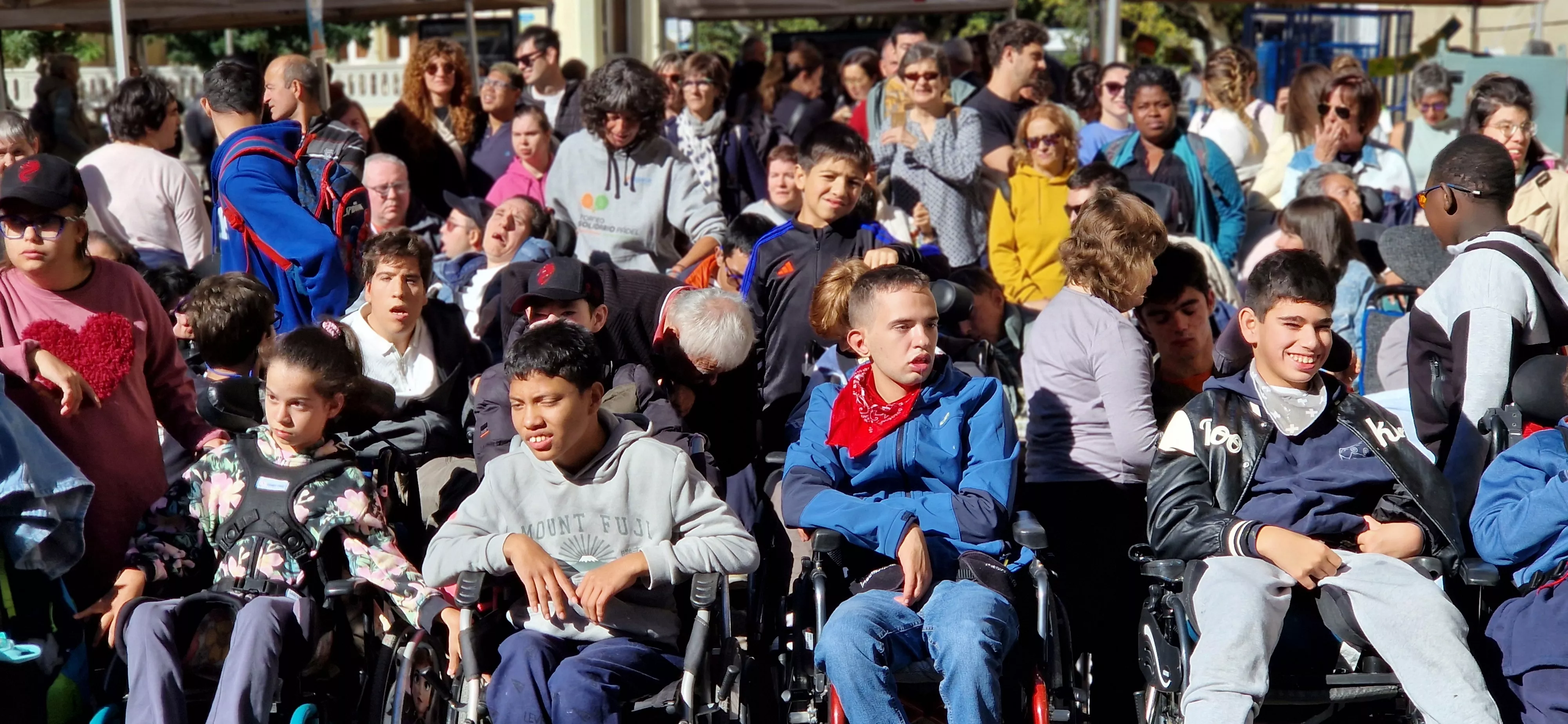 Día Mundial de la Parálisis Cerebral en Huesca. Foto Myriam Martínez