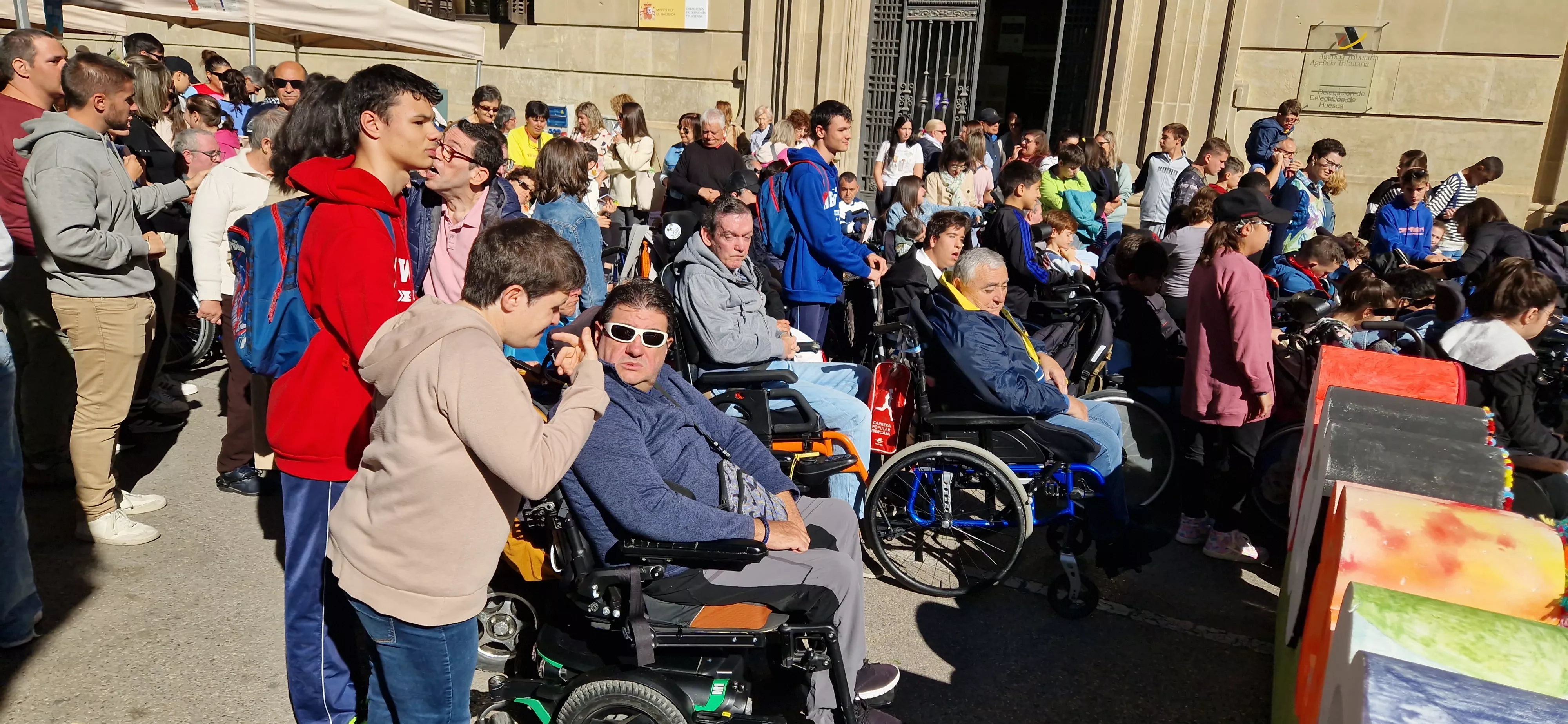Día Mundial de la Parálisis Cerebral en Huesca. Foto Myriam Martínez