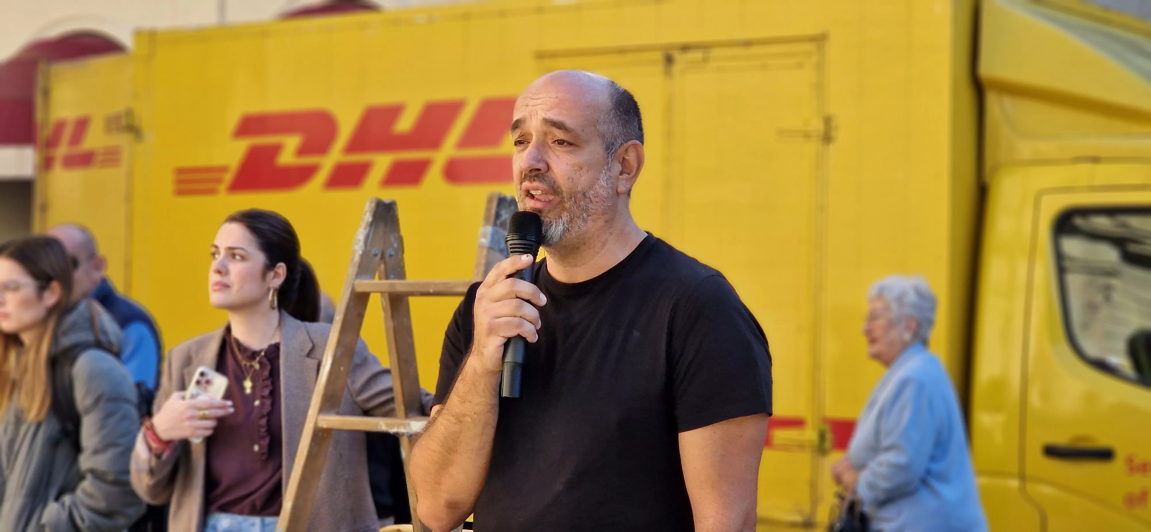 Conrado Salinas. Día Mundial de la Parálisis Cerebral en Huesca. Foto Myriam Martínez