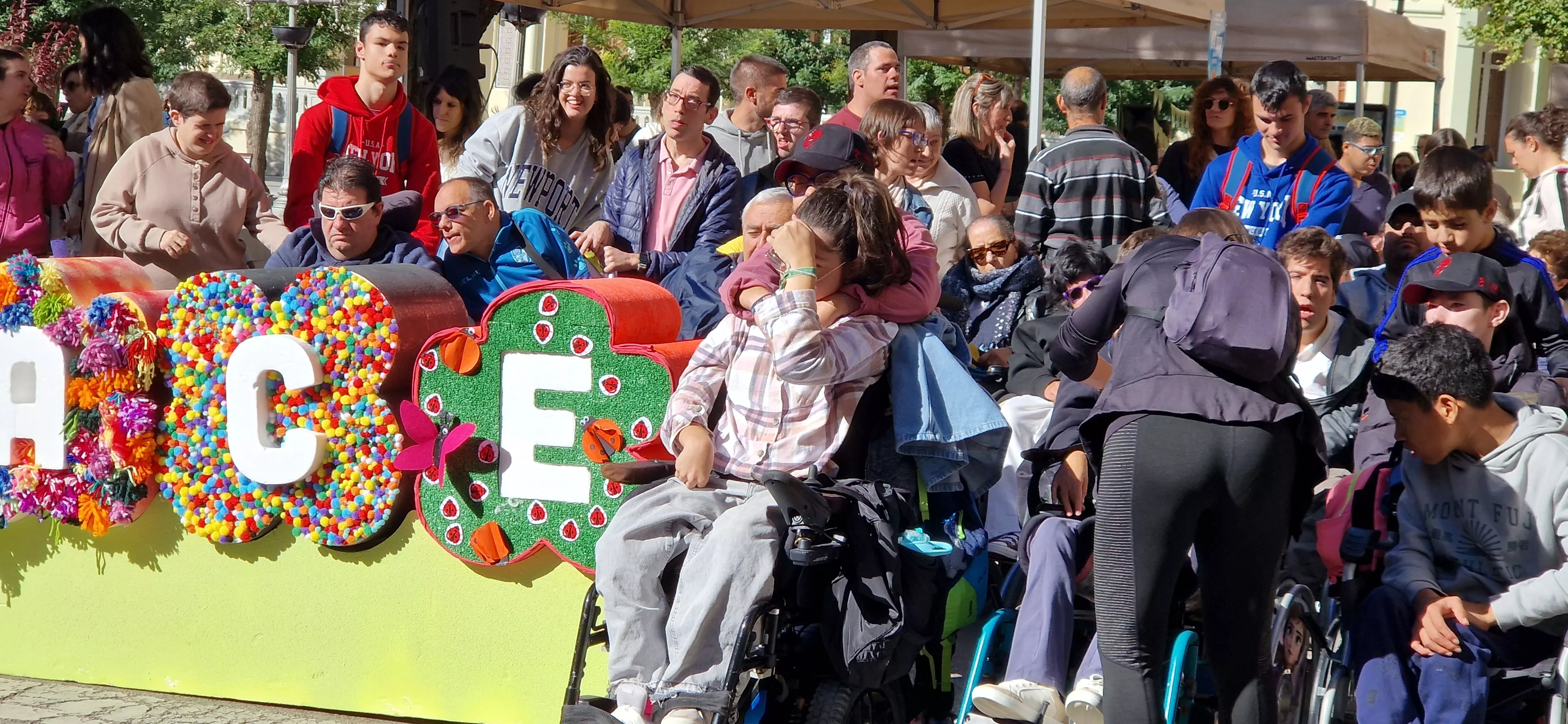 Día Mundial de la Parálisis Cerebral en Huesca. Foto Myriam Martínez