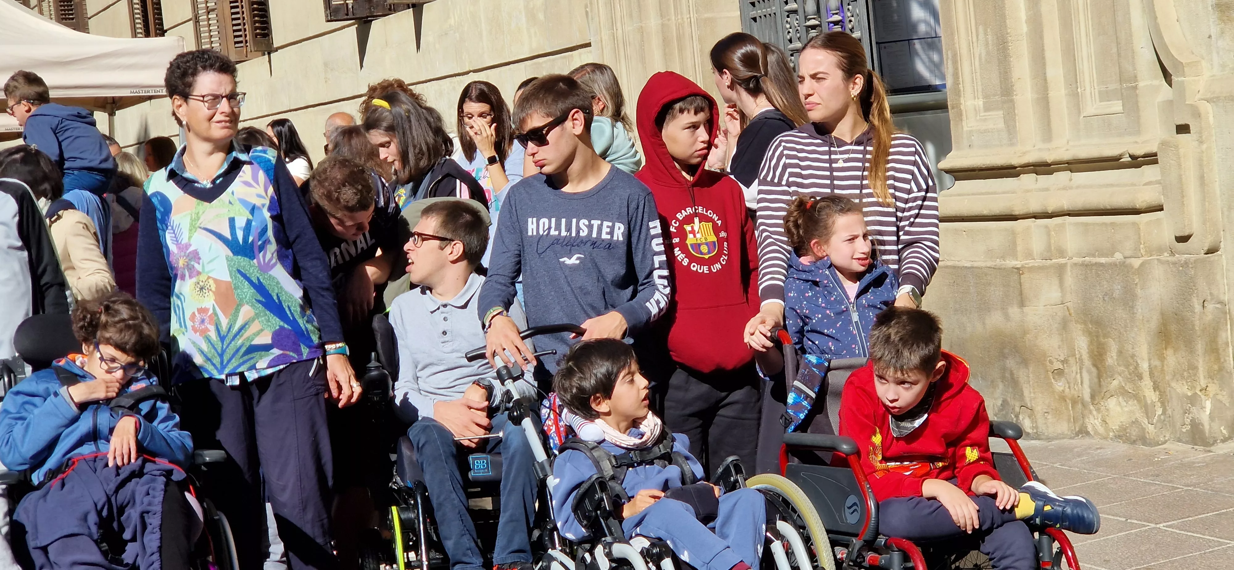 Día Mundial de la Parálisis Cerebral en Huesca. Foto Myriam Martínez