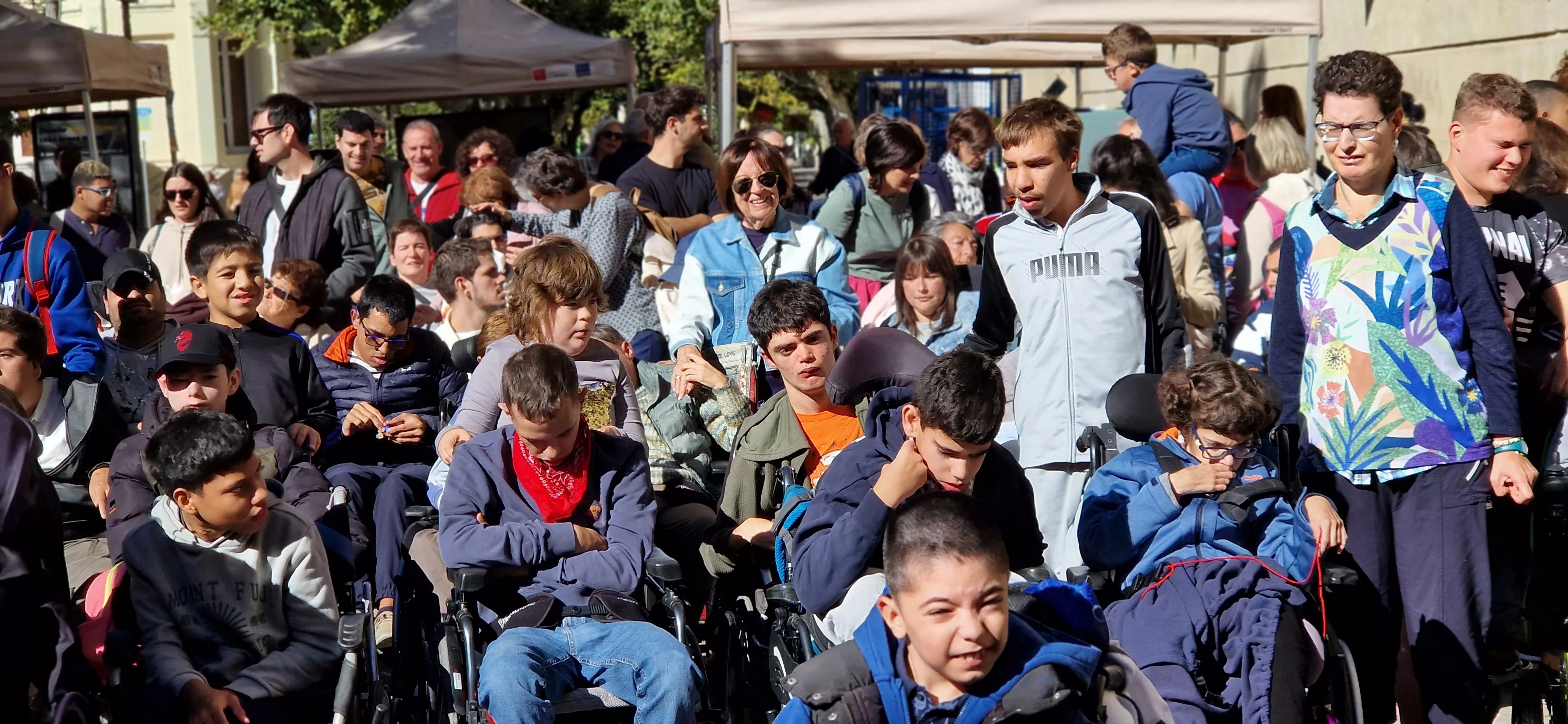 Día Mundial de la Parálisis Cerebral en Huesca. Foto Myriam Martínez