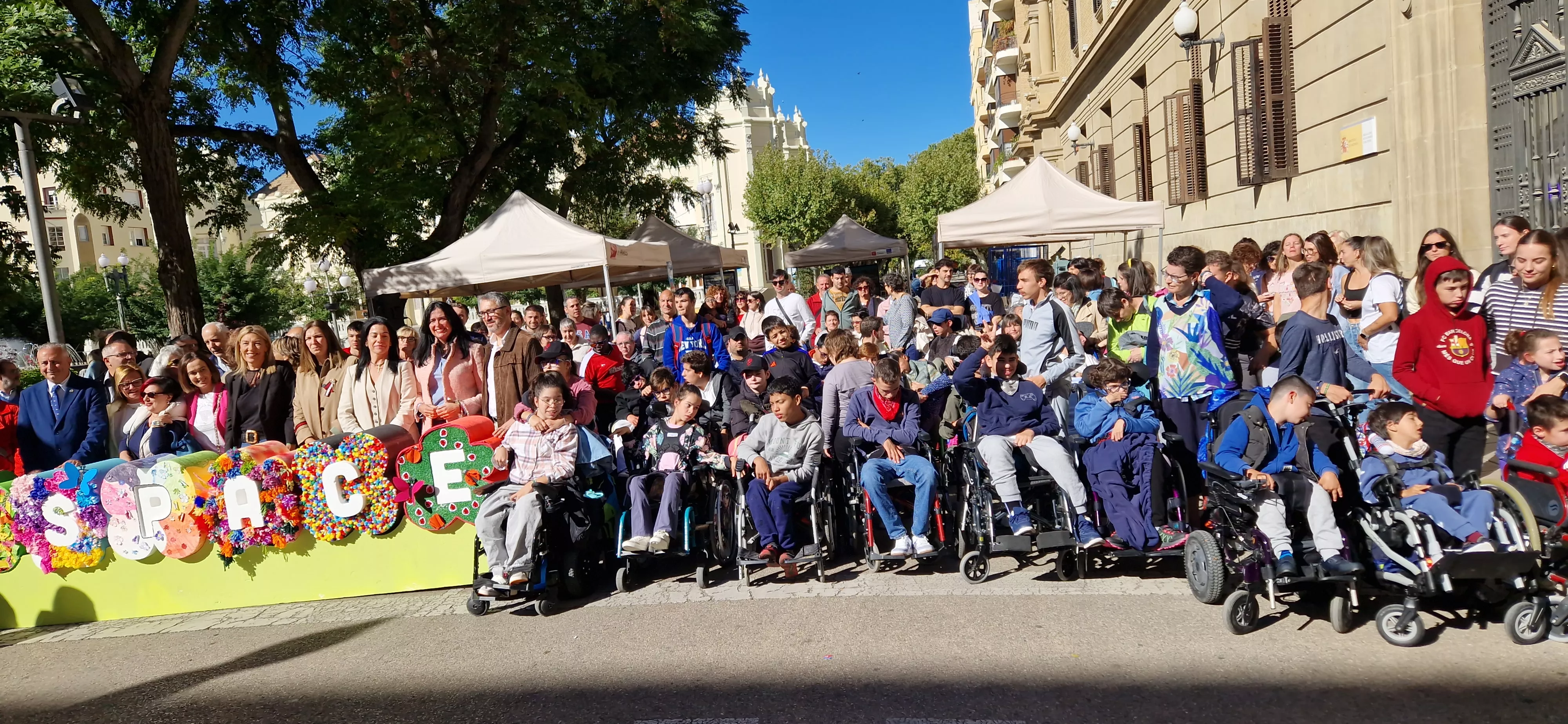 Día Mundial de la Parálisis Cerebral en Huesca. Foto Myriam Martínez