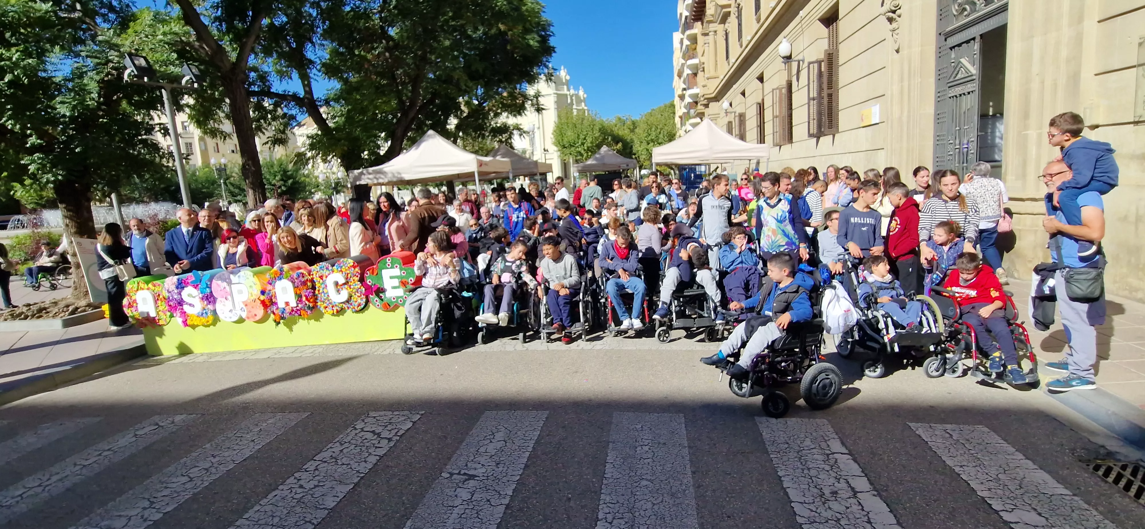 Día Mundial de la Parálisis Cerebral en Huesca. Foto Myriam Martínez