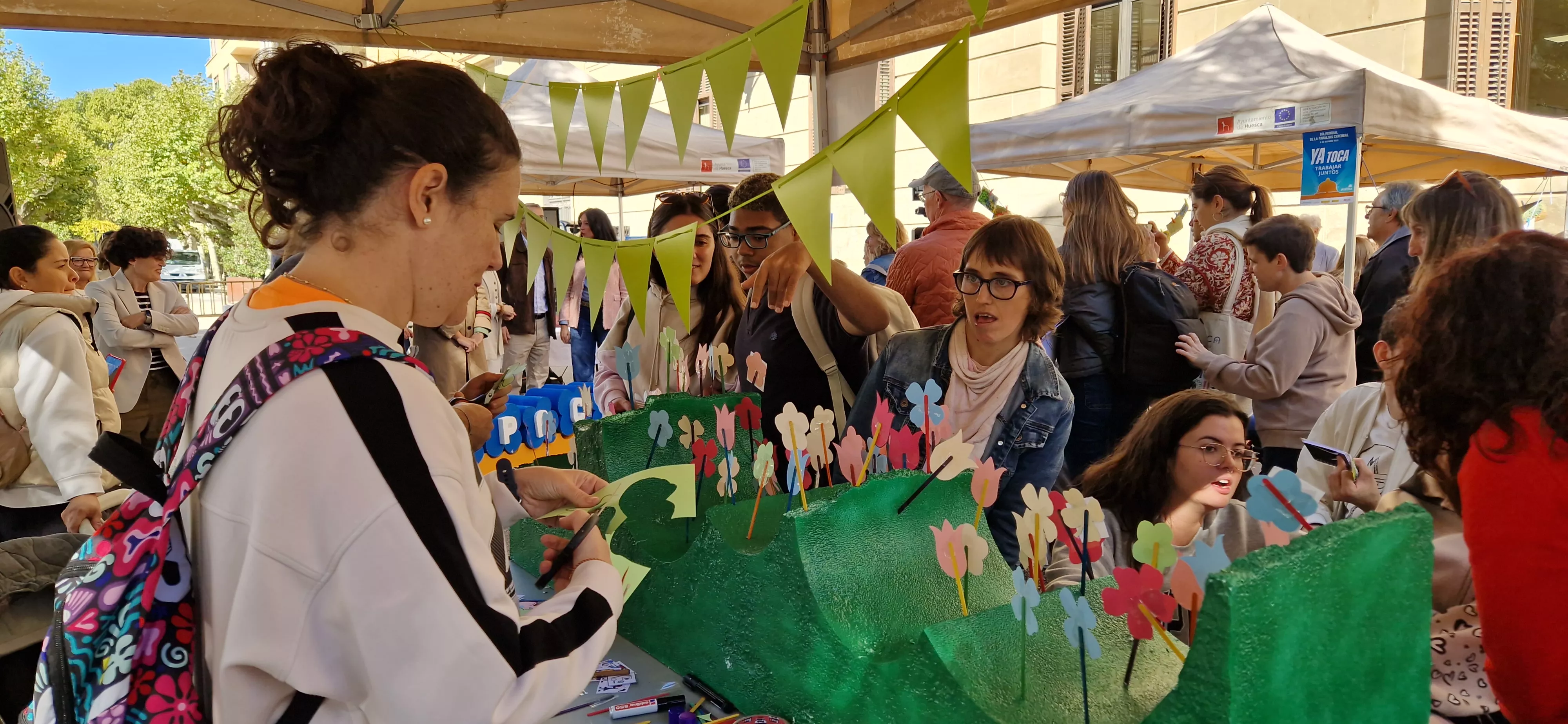Día Mundial de la Parálisis Cerebral en Huesca. Foto Myriam Martínez