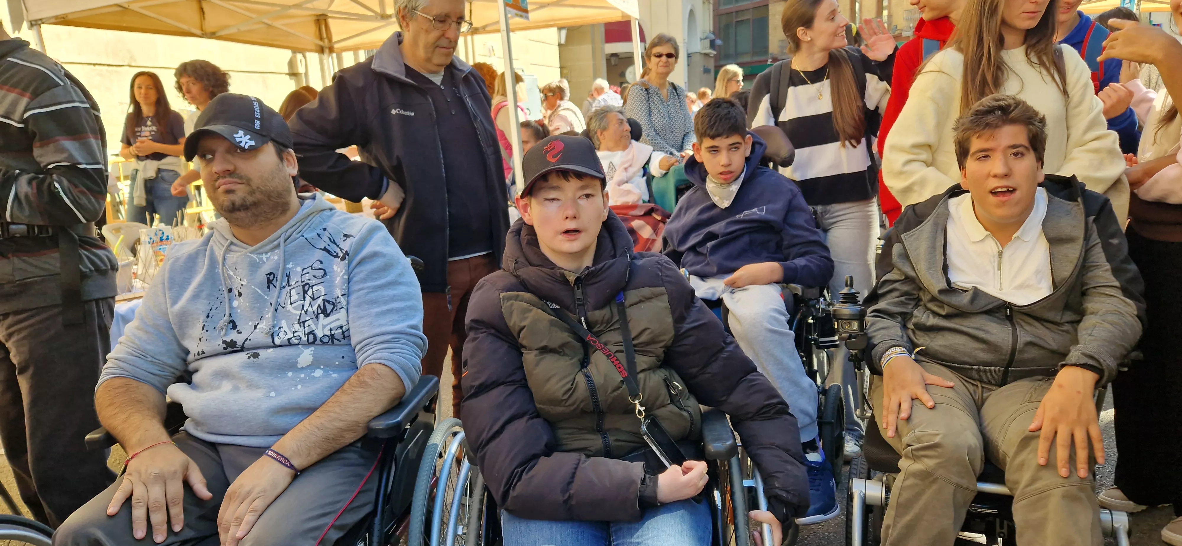 Día Mundial de la Parálisis Cerebral en Huesca. Foto Myriam Martínez
