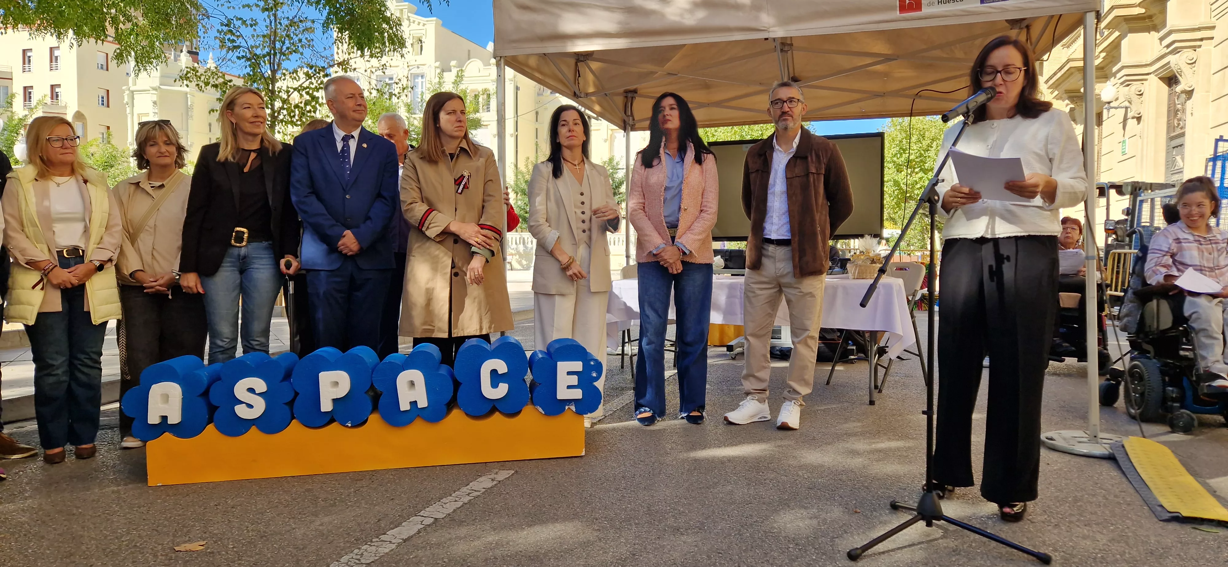 Día Mundial de la Parálisis Cerebral en Huesca. Foto Myriam Martínez