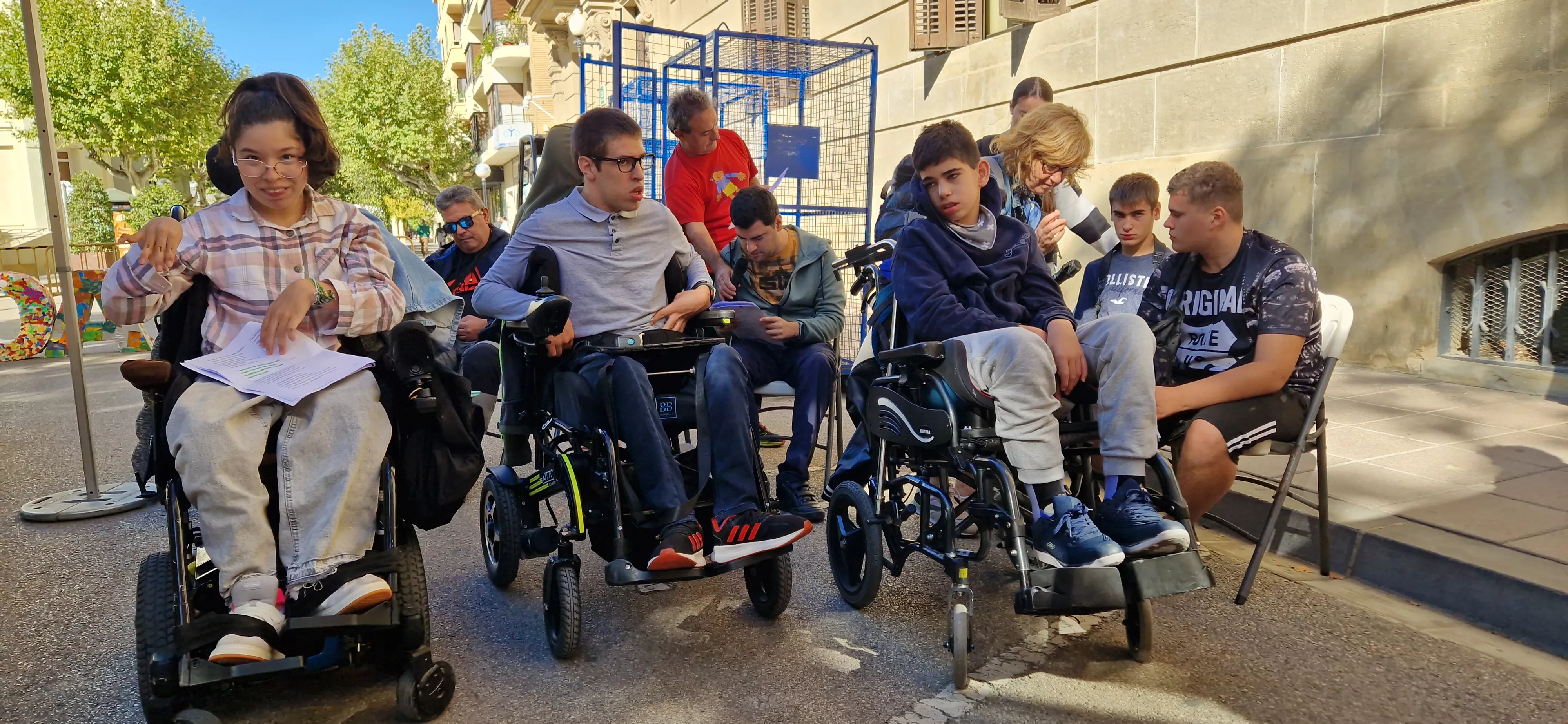 Día Mundial de la Parálisis Cerebral en Huesca. Foto Myriam Martínez