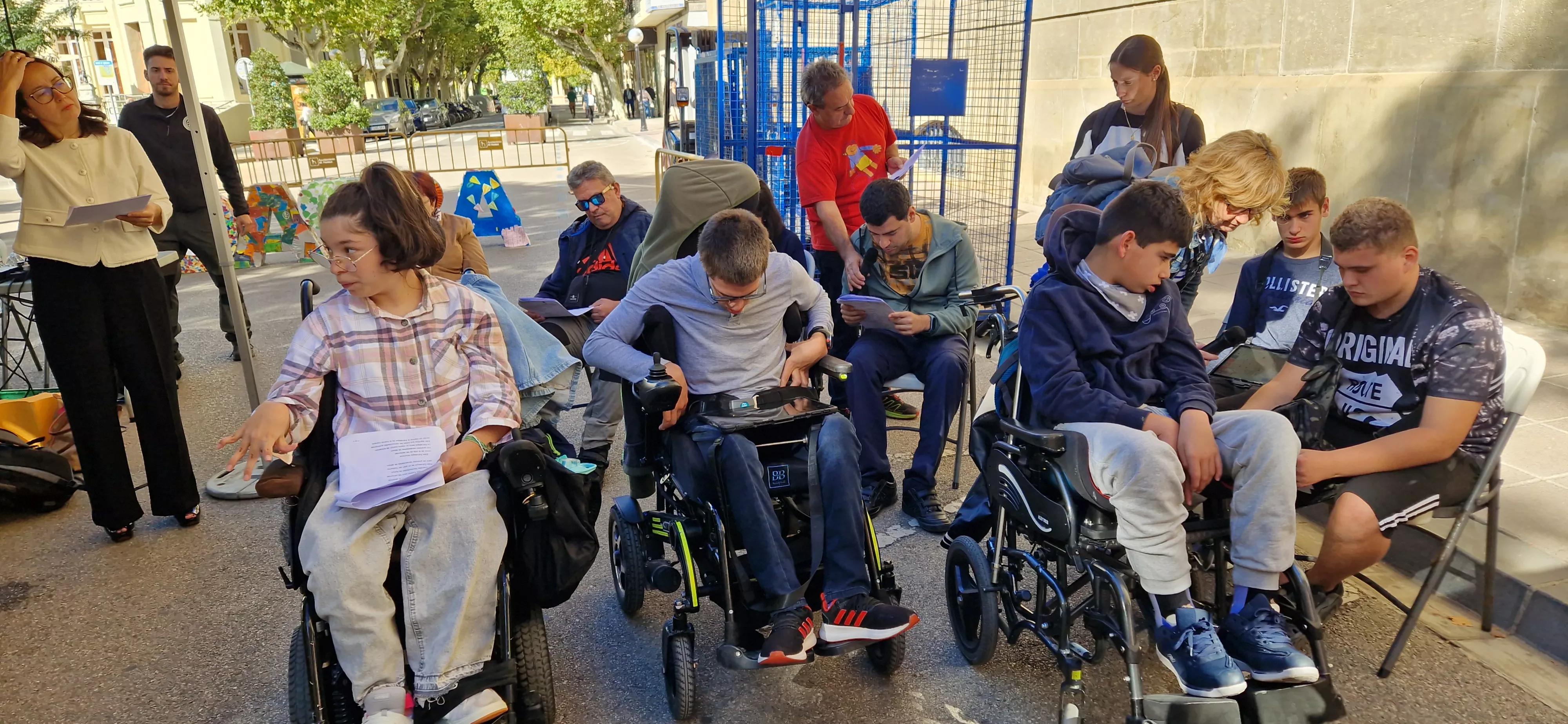 Día Mundial de la Parálisis Cerebral en Huesca. Foto Myriam Martínez