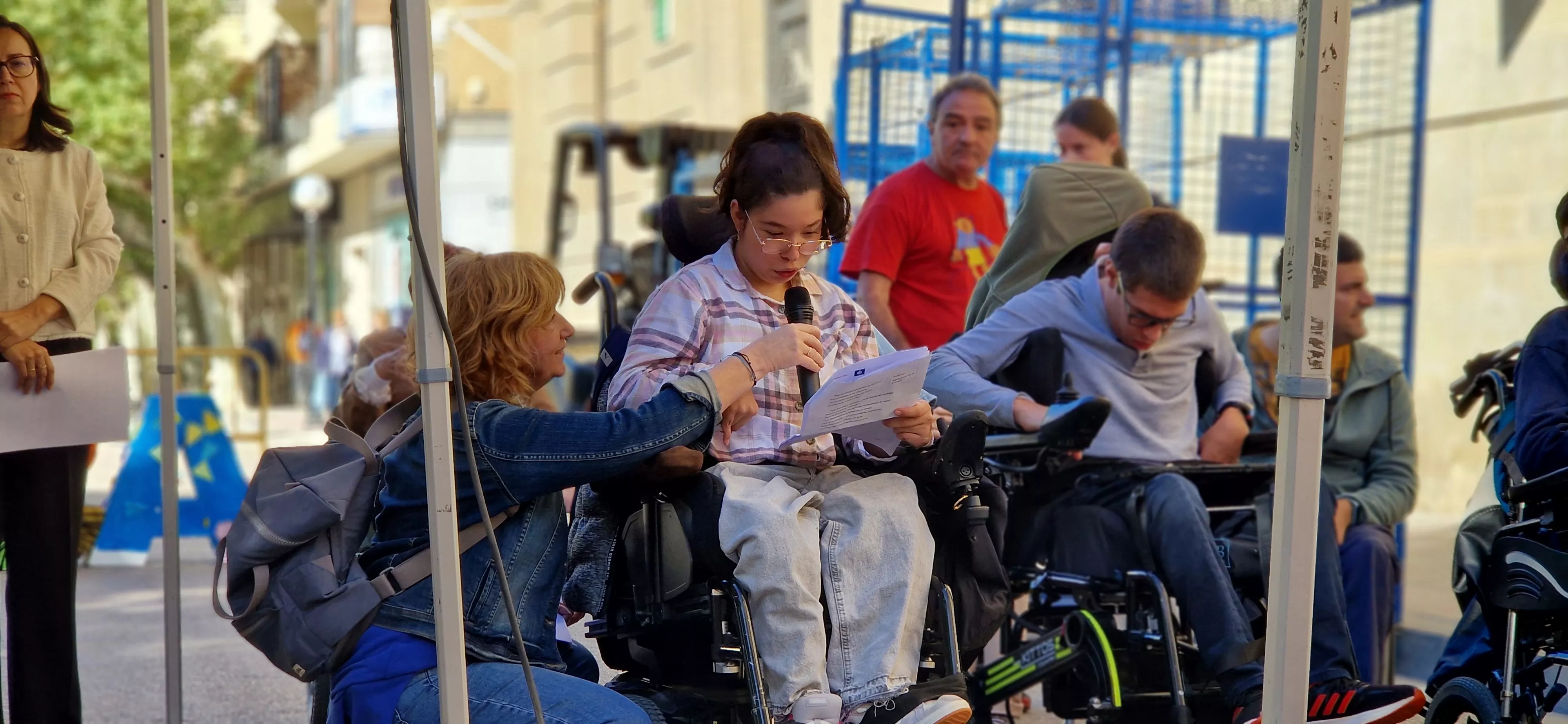 Día Mundial de la Parálisis Cerebral en Huesca. Foto Myriam Martínez