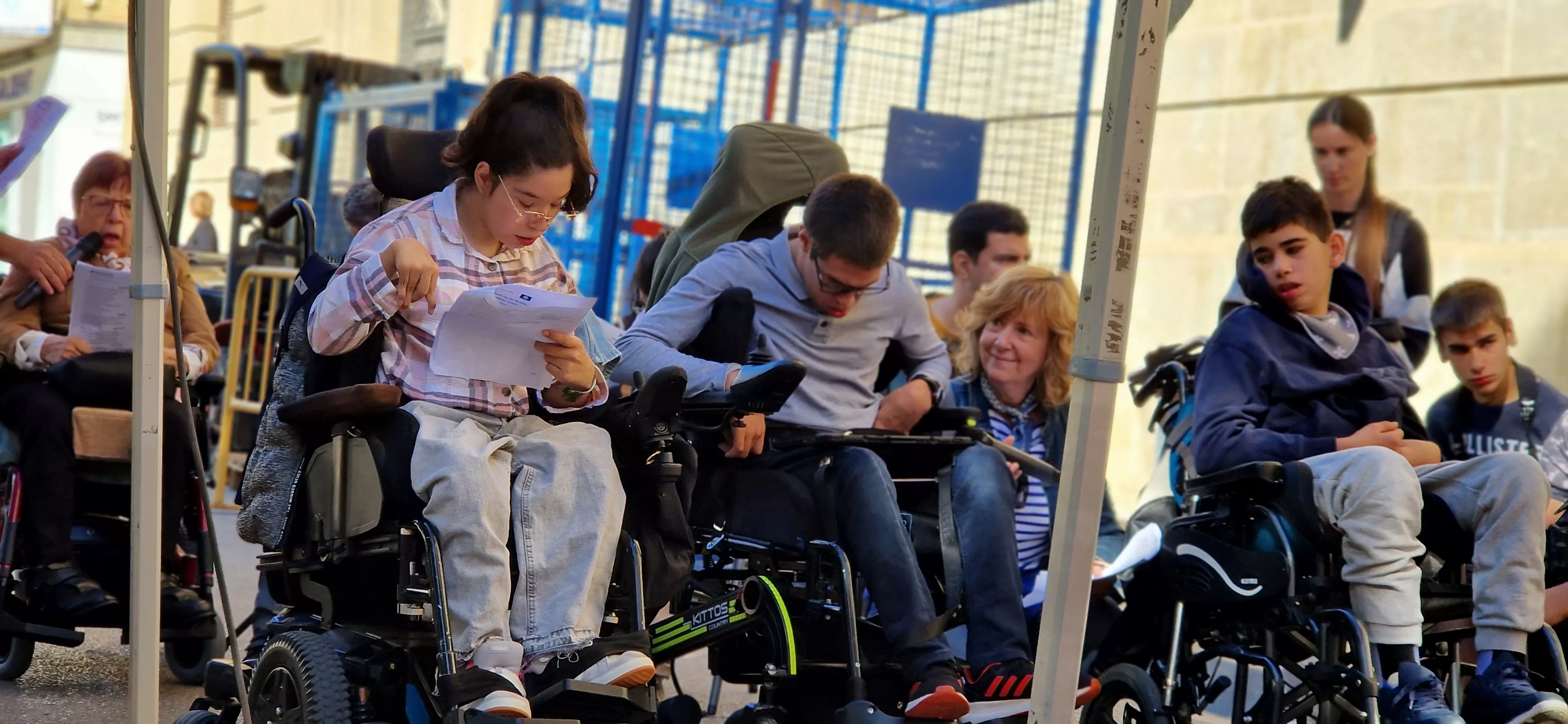 Día Mundial de la Parálisis Cerebral en Huesca. Foto Myriam Martínez