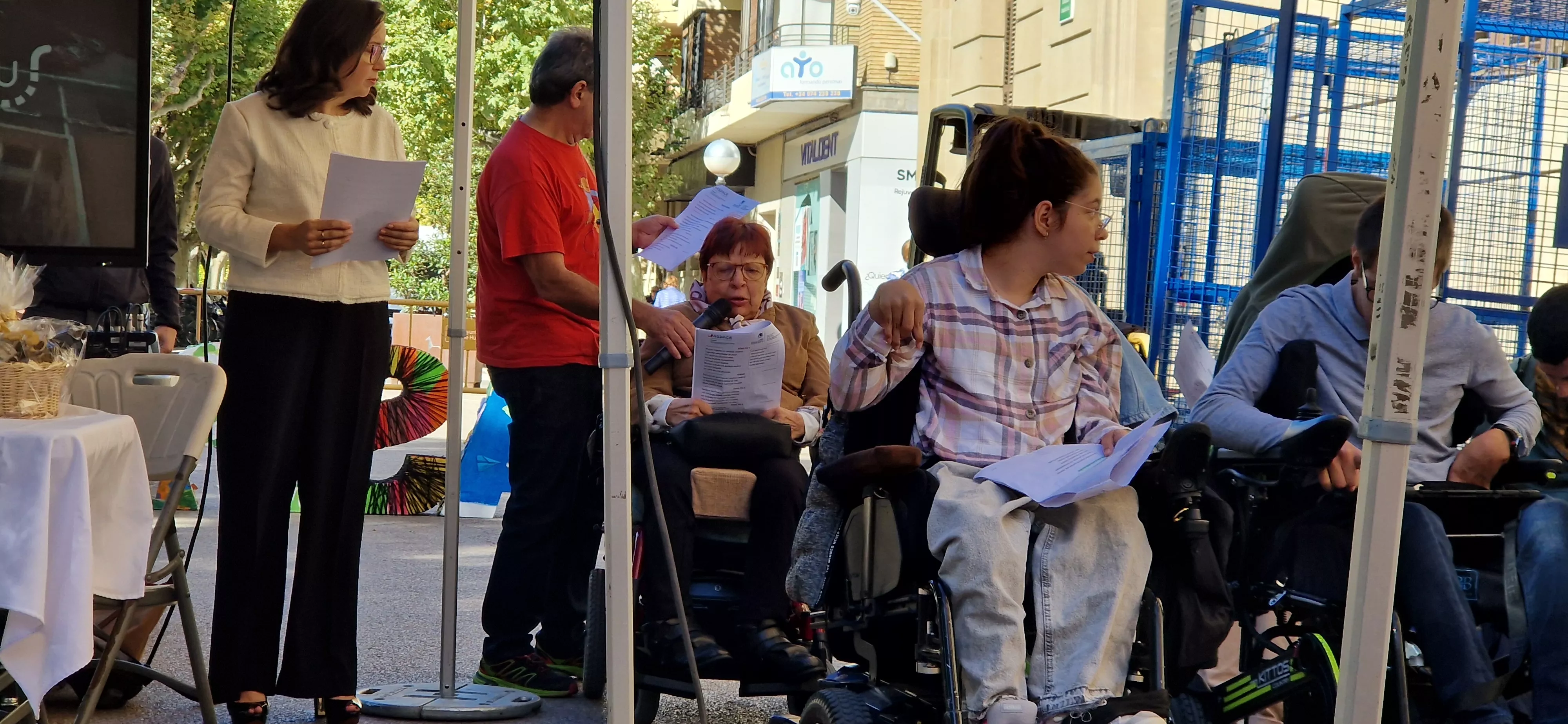 Día Mundial de la Parálisis Cerebral en Huesca. Foto Myriam Martínez