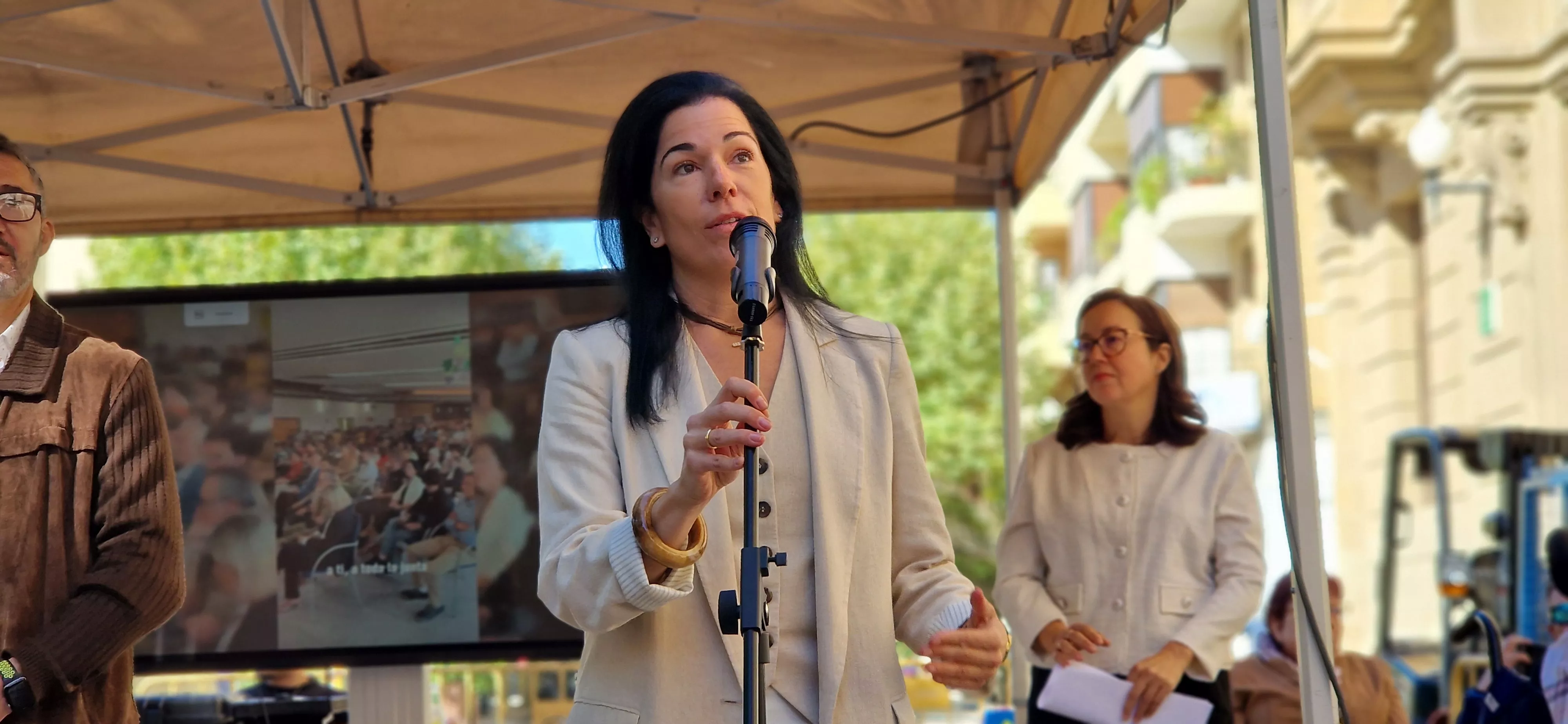 Lola Ibort. Día Mundial de la Parálisis Cerebral en Huesca. Foto Myriam Martínez