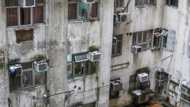 Interior del edificio donde dormí Interior del edificio donde dormí