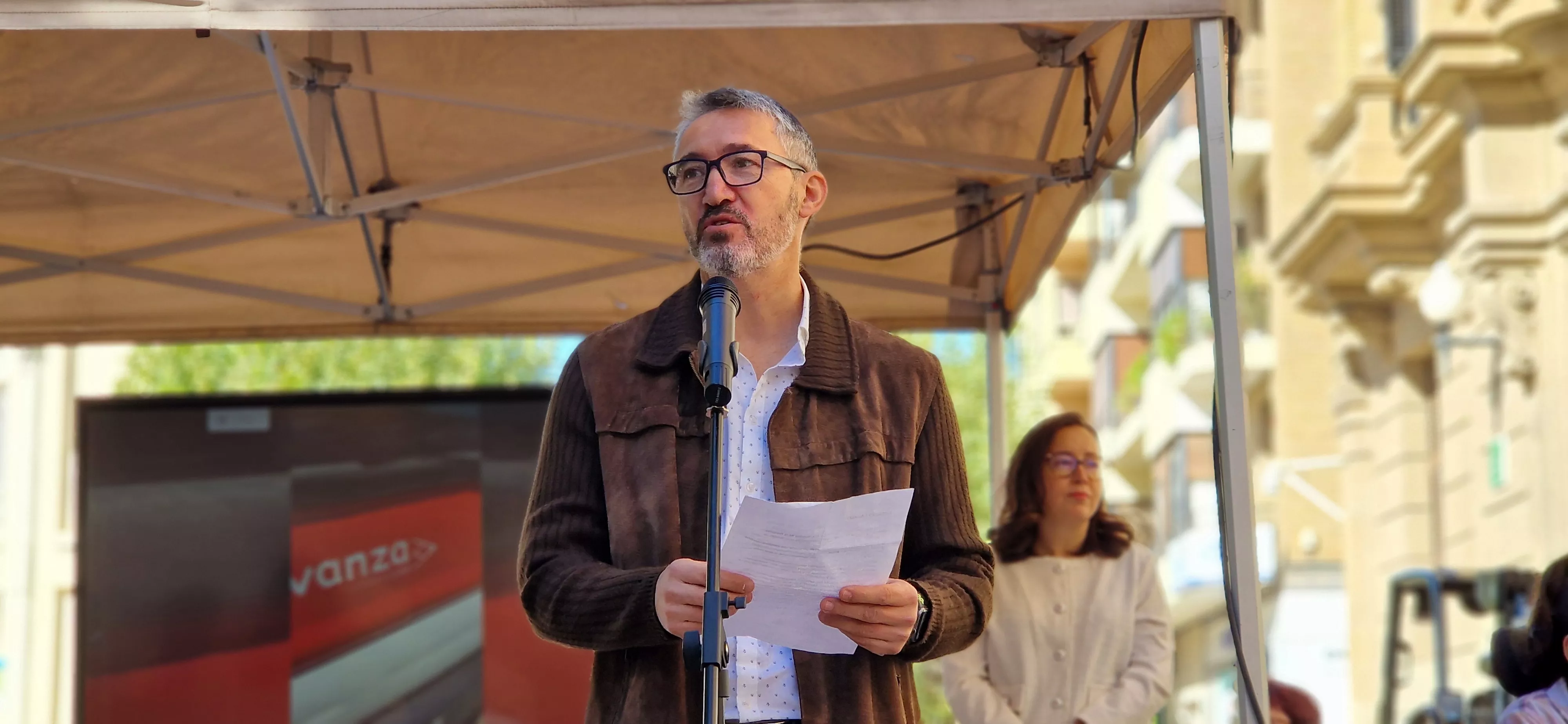 Anselmo Lalueza. Día Mundial de la Parálisis Cerebral en Huesca. Foto Myriam Martínez