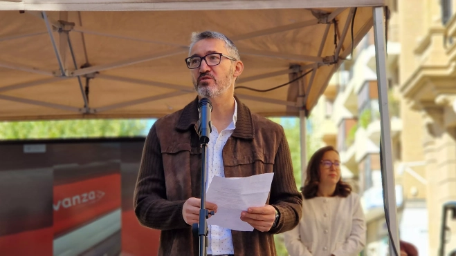 Anselmo Lalueza. Día Mundial de la Parálisis Cerebral en Huesca. Foto Myriam Martínez