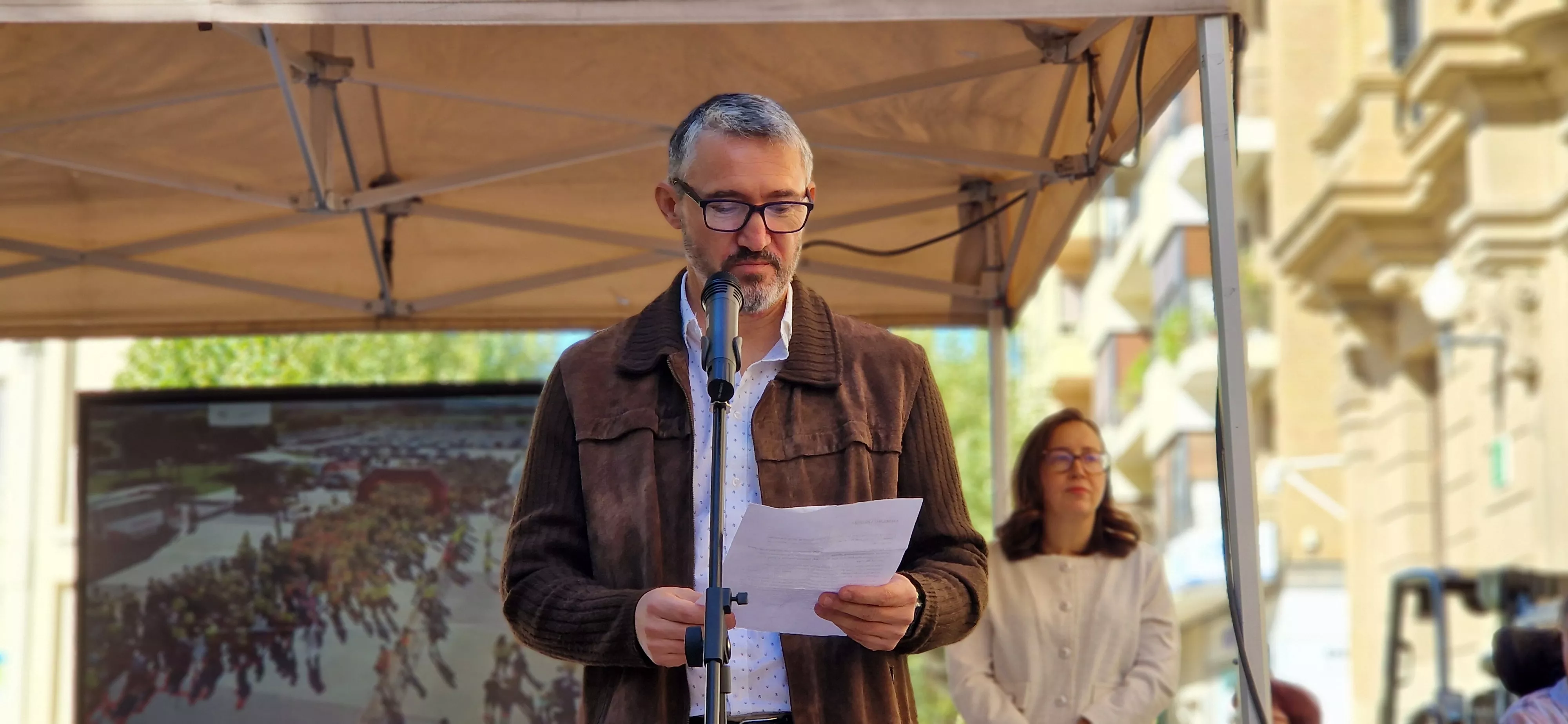 Anselmo Lalueza. Día Mundial de la Parálisis Cerebral en Huesca. Foto Myriam Martínez