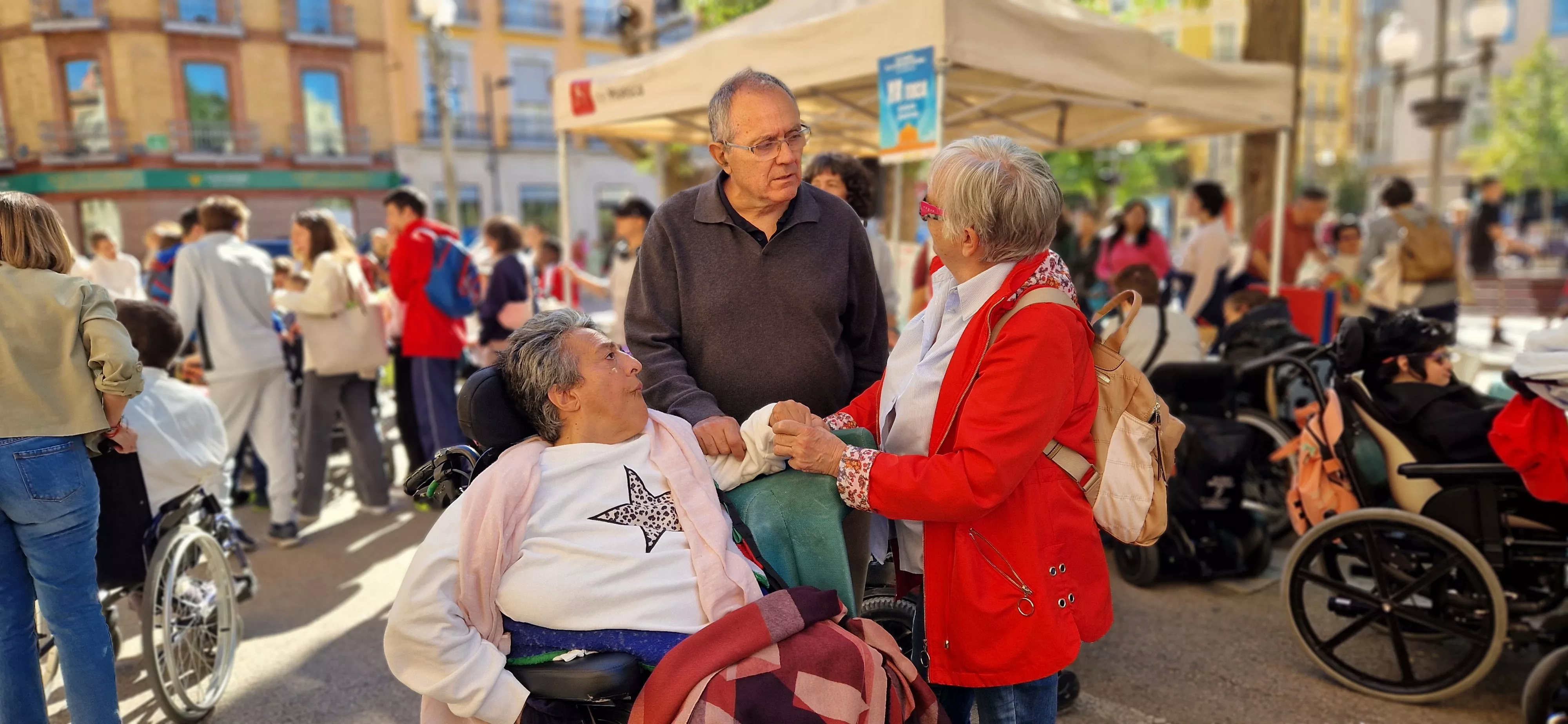 Día Mundial de la Parálisis Cerebral en Huesca. Foto Myriam Martínez