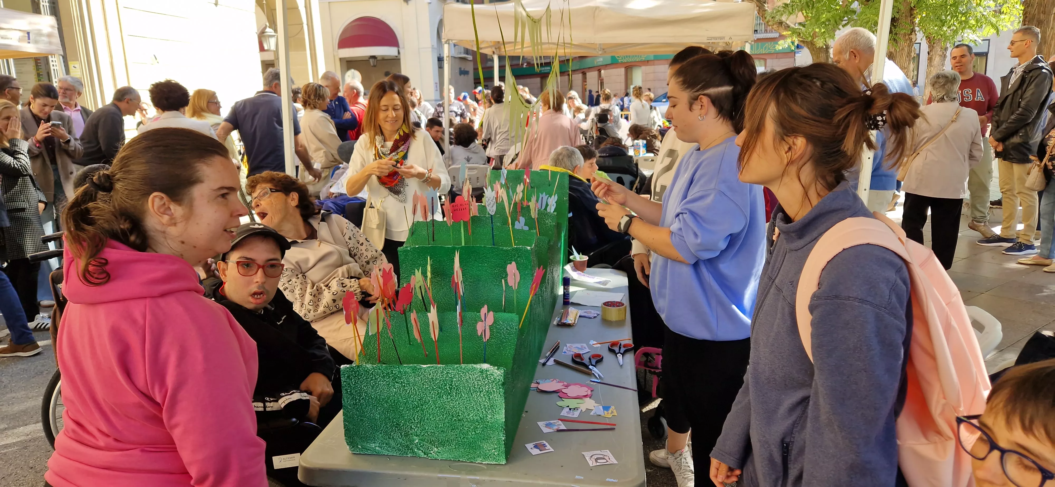 Día Mundial de la Parálisis Cerebral en Huesca. Foto Myriam Martínez