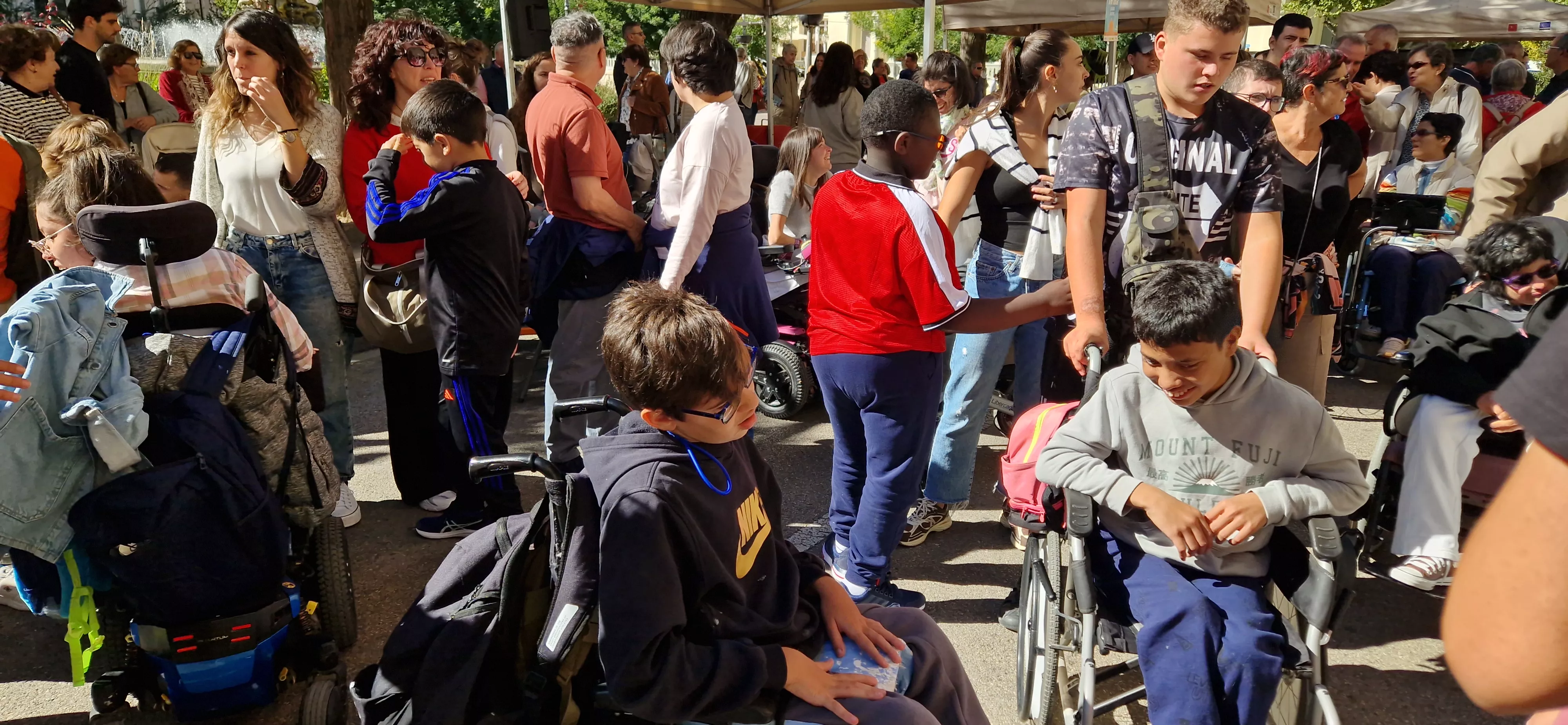 Día Mundial de la Parálisis Cerebral en Huesca. Foto Myriam Martínez