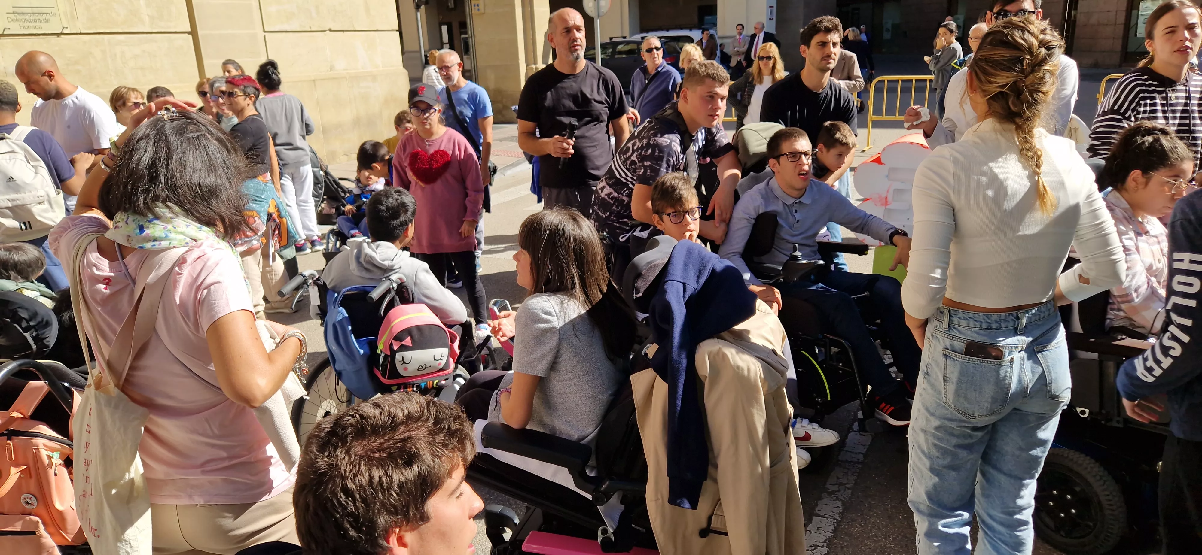 Día Mundial de la Parálisis Cerebral en Huesca. Foto Myriam Martínez