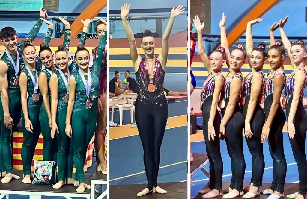 Medallistas del Club 90 en el Trofeo del Pilar.