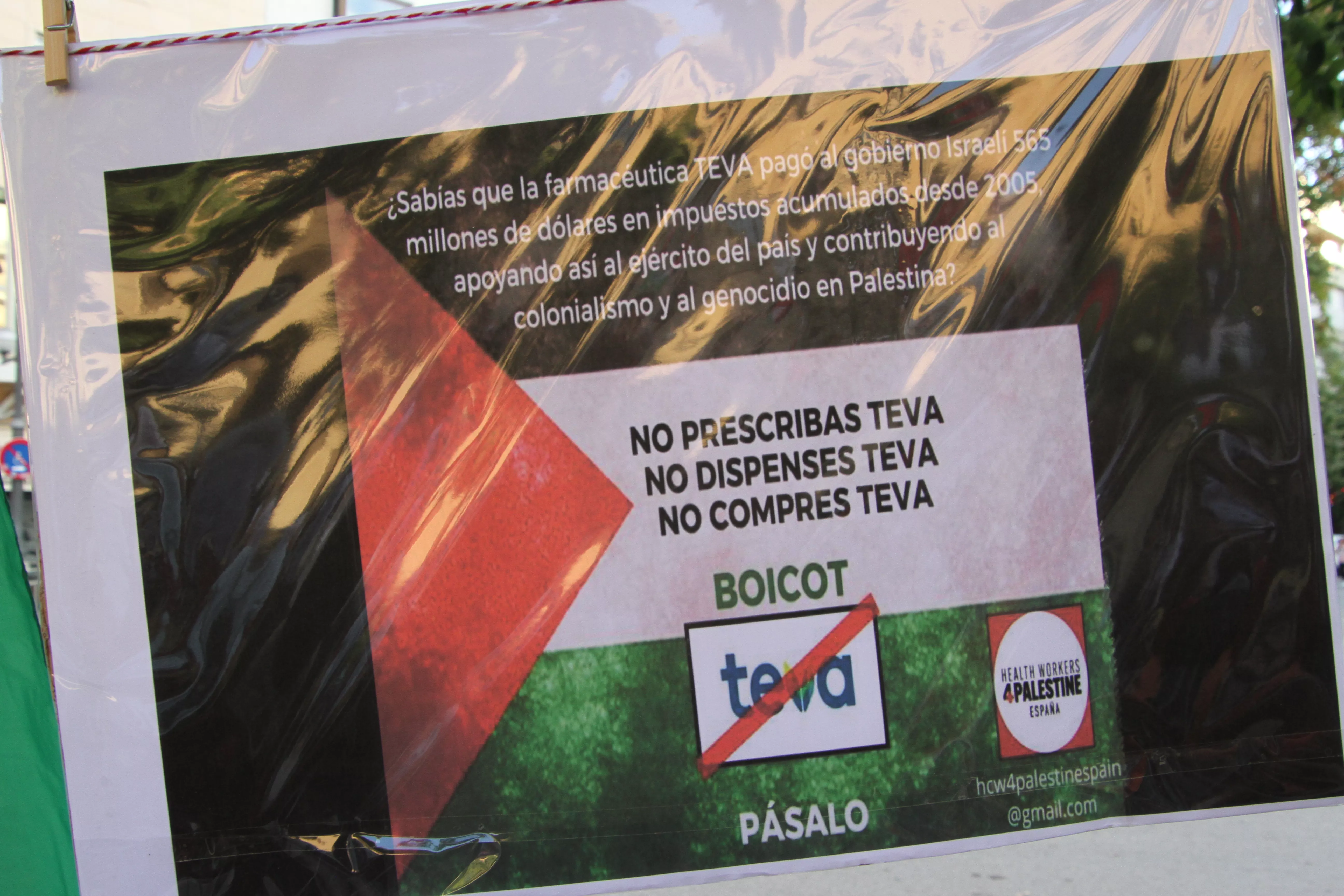 Concentración en Huesca por el inicio de la matanza en Gaza hace dos años. Foto Carlos Neofato