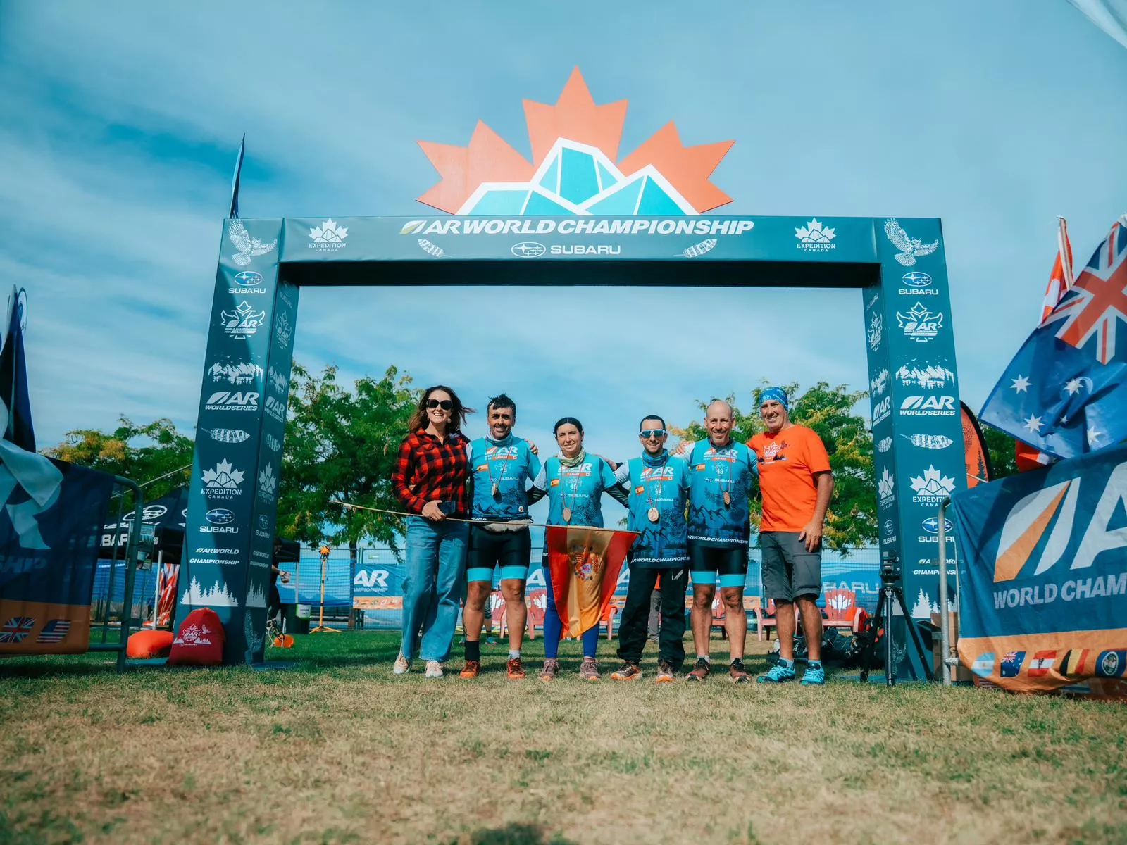 Llegada a meta del equipo.