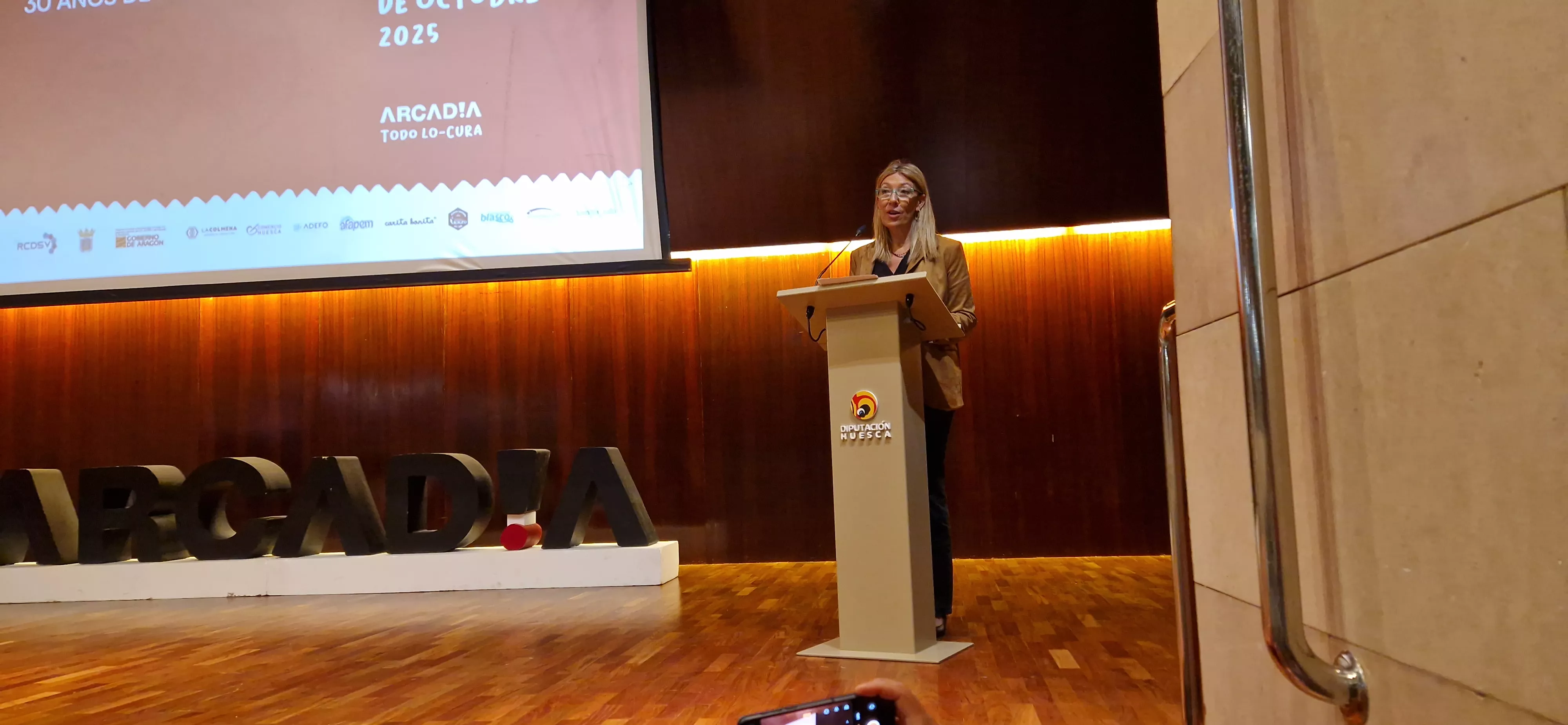 Marta Escartín.  Jornada Técnica de la V Movida Arcadia. Foto Myriam Martínez