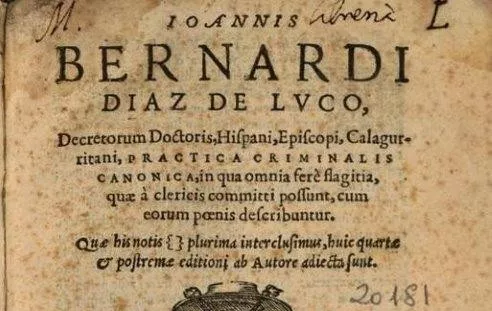 Libro de Bernal de Luco de la Practica Criminales Canonica Libro de Bernal de Luco de la Practica Criminales Canonica